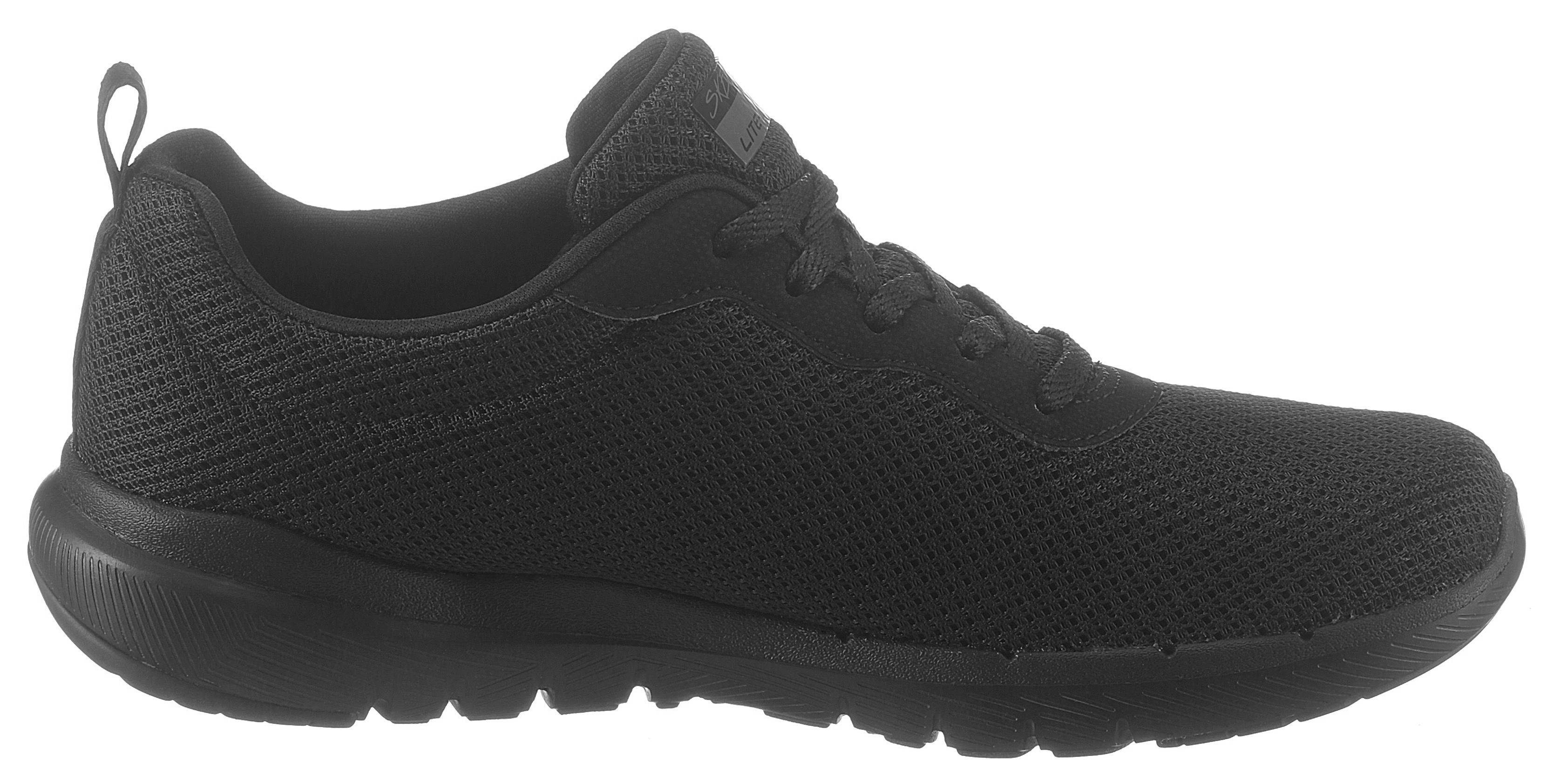 Skechers Flex First Sneaker Insight mit - black 3.0 Ausstattung Memory Appeal Foam
