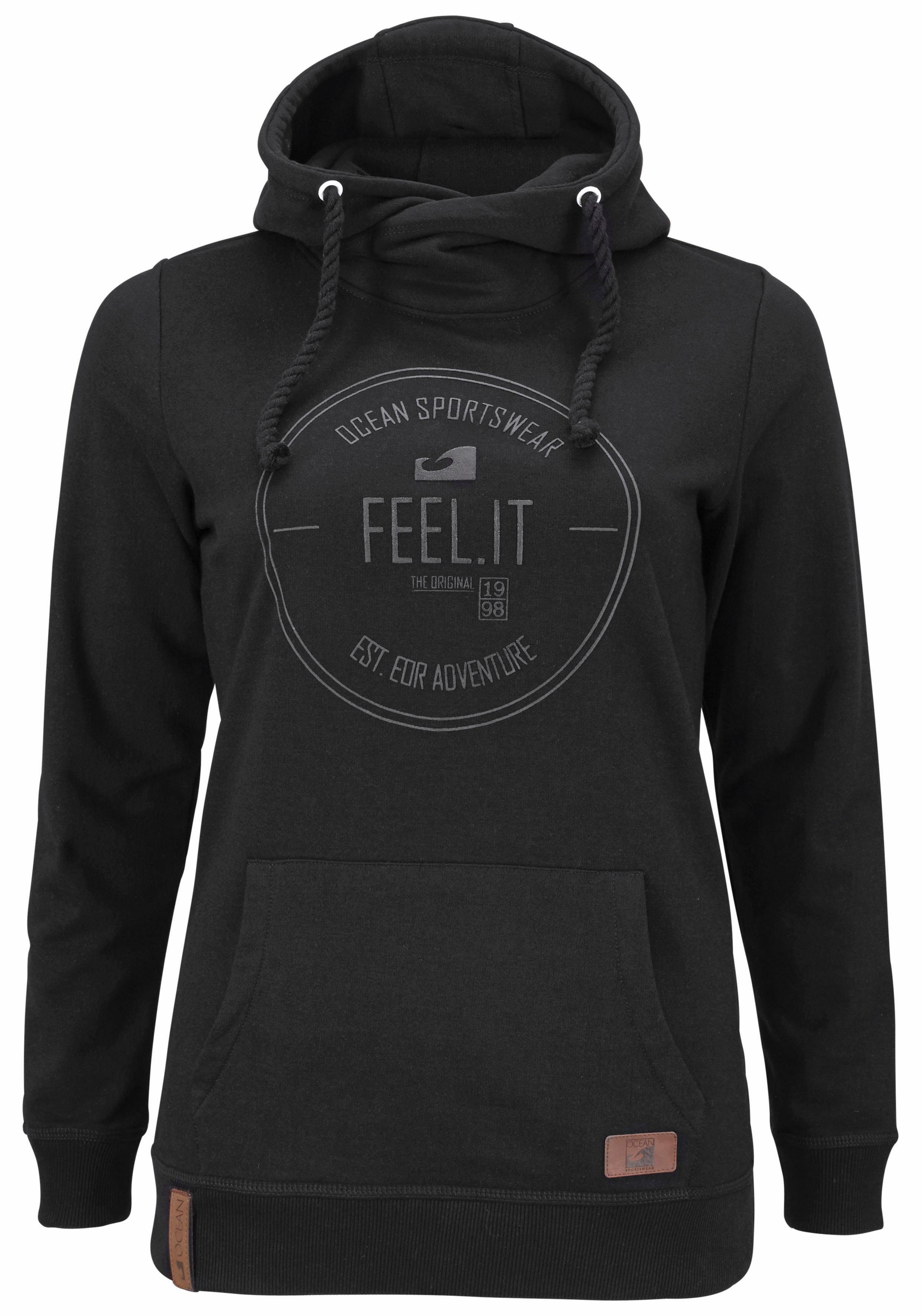 Ocean Sportswear Kapuzensweatshirt Langarm, figurumspielender Schnitt, aus elastischem Material – Bild 5 von 5