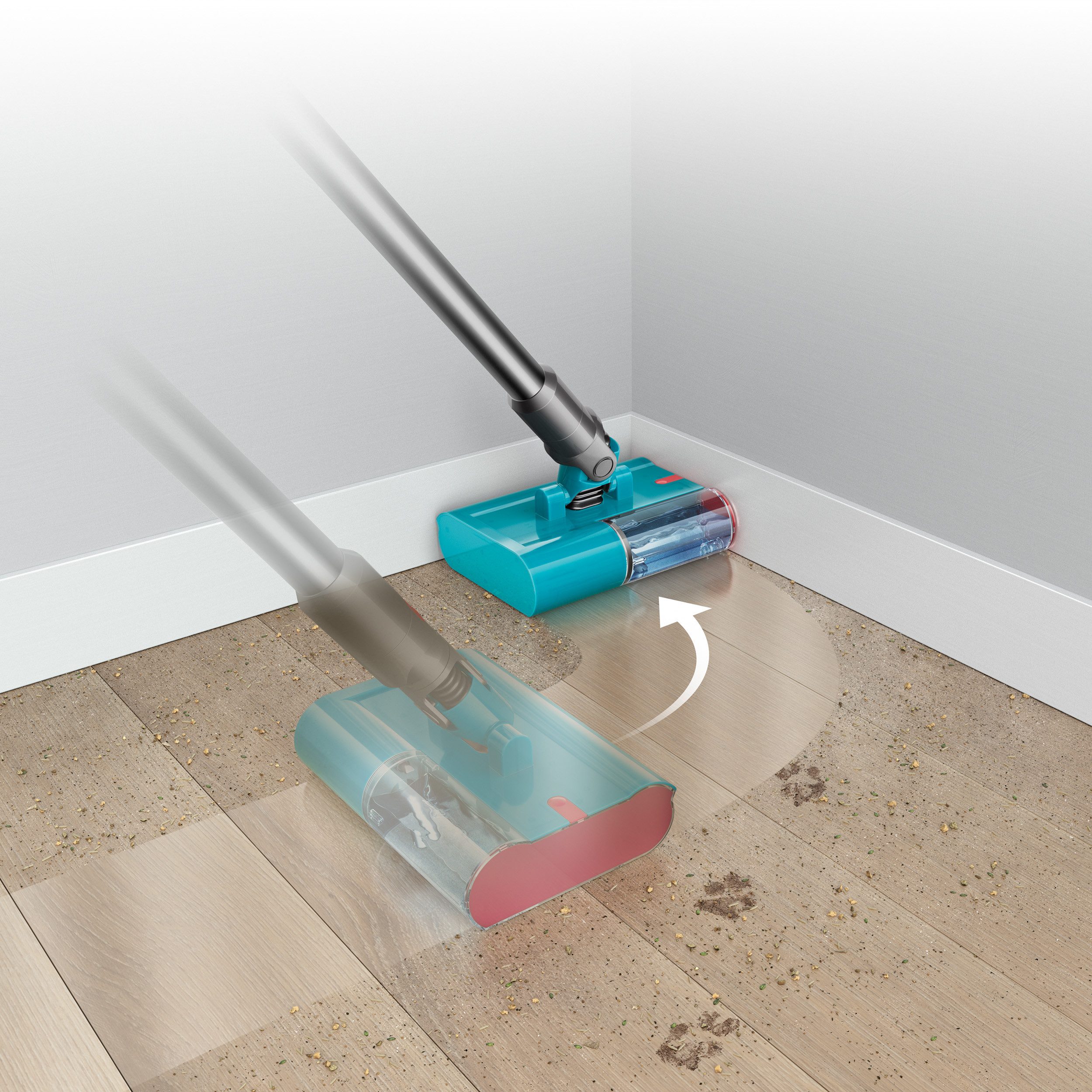 DYSON Nass-Trocken-Akkusauger V15s Detect Submarine™, 660 W, beutellos, Bis zu 60 Minuten Laufzeit inkl. austauschbarem Akku