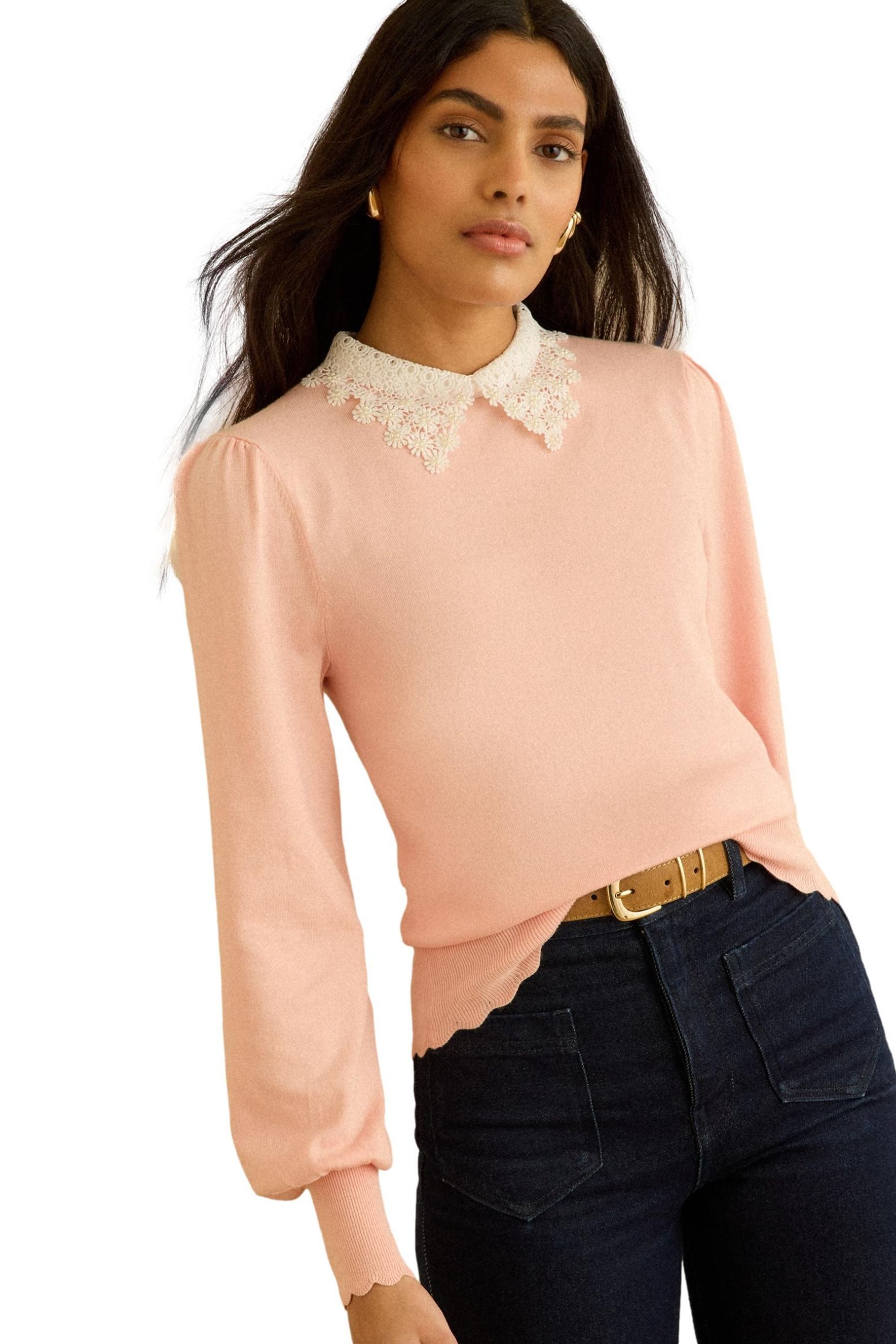 Strickpullover Love & Roses Strickpullover mit Kragen, Regular