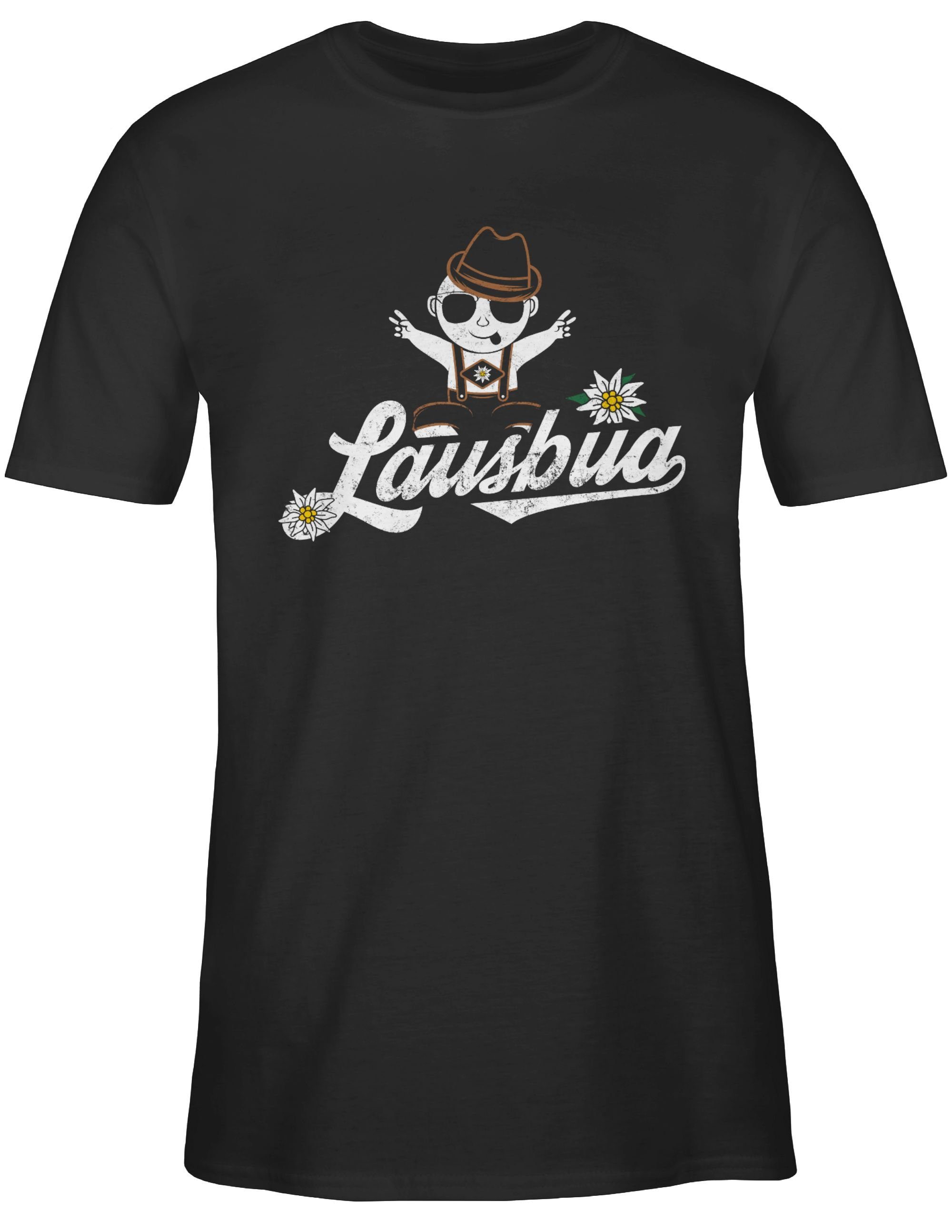 Lausbua Witzig Wiesn Herren für Lustig Baby Shirtracer T-Shirt Oktoberfest I 01 Schwarz Mode