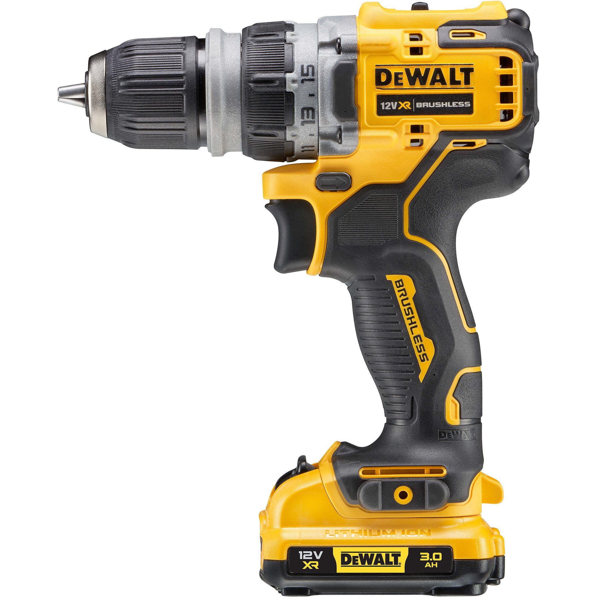 DeWalt Bohrmaschine DEWALT Akku-Bohrschrauber DCD703L2T, 12Volt, (2x