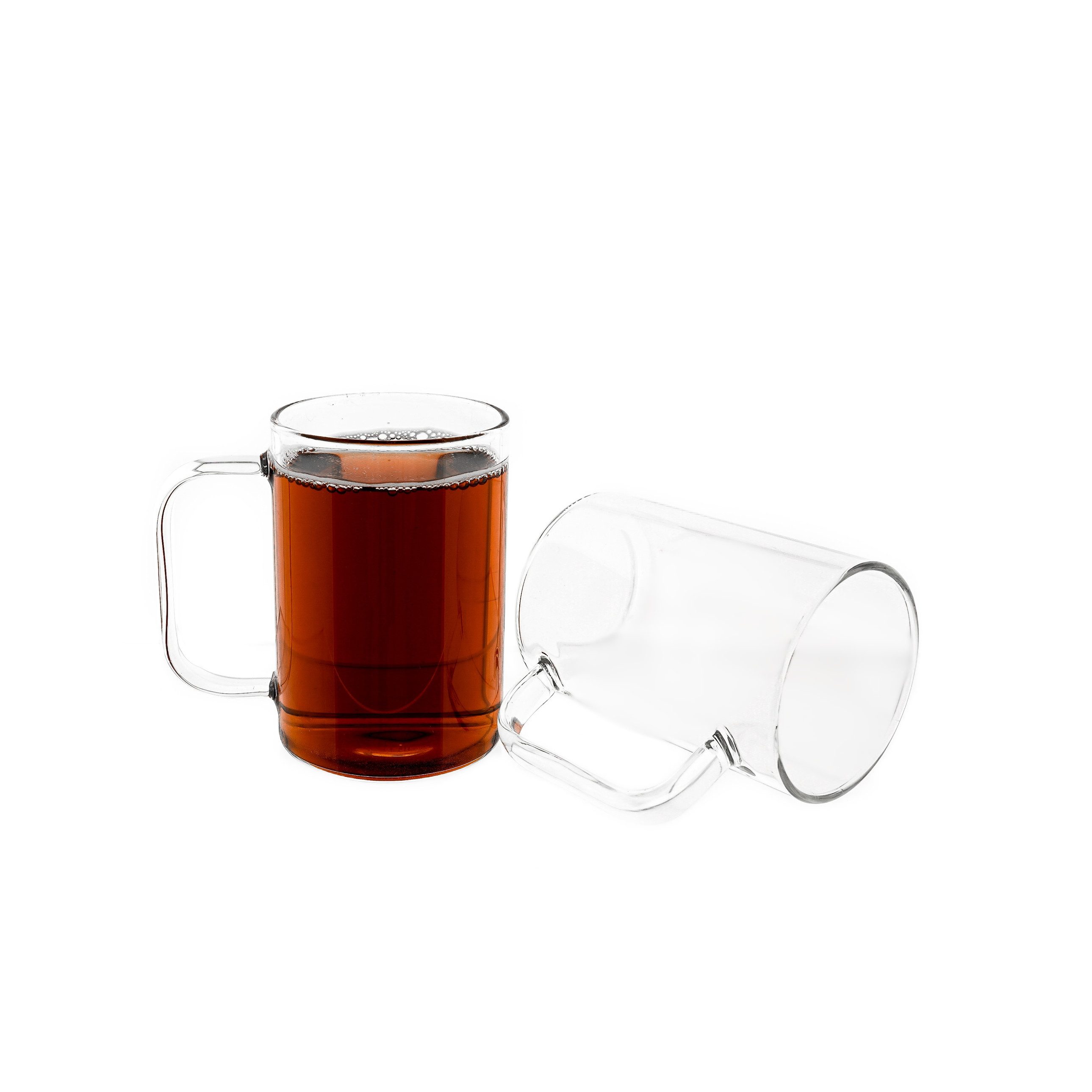 Gläser-Set 6er Gläser-Set mit Henkel für Tee, Kaffee Transparent 270 ml
