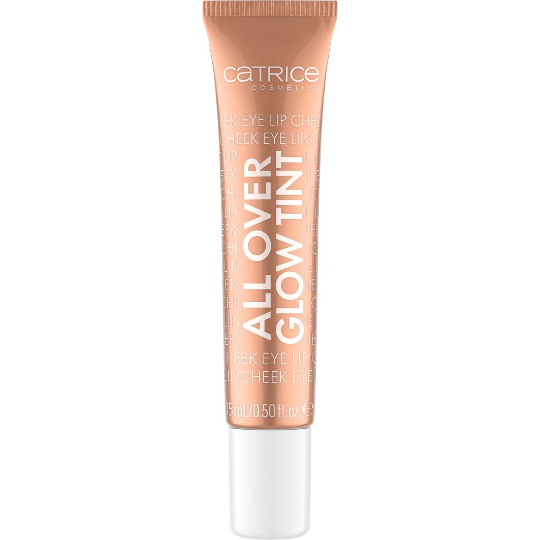 Catrice Lippenöl All Over Glow Tint, 3-tlg., Sanfter Schimmer, mit Vitamin C, vegan und ohne Parfüm.