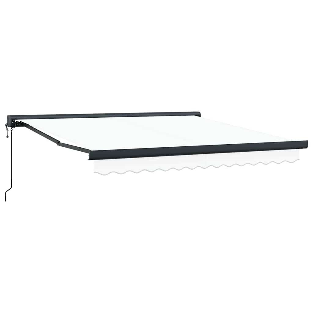 vidaXL Markise 300 x 250 x 165 cm automatische einziehbare Markise Weiß 300x250 cm
