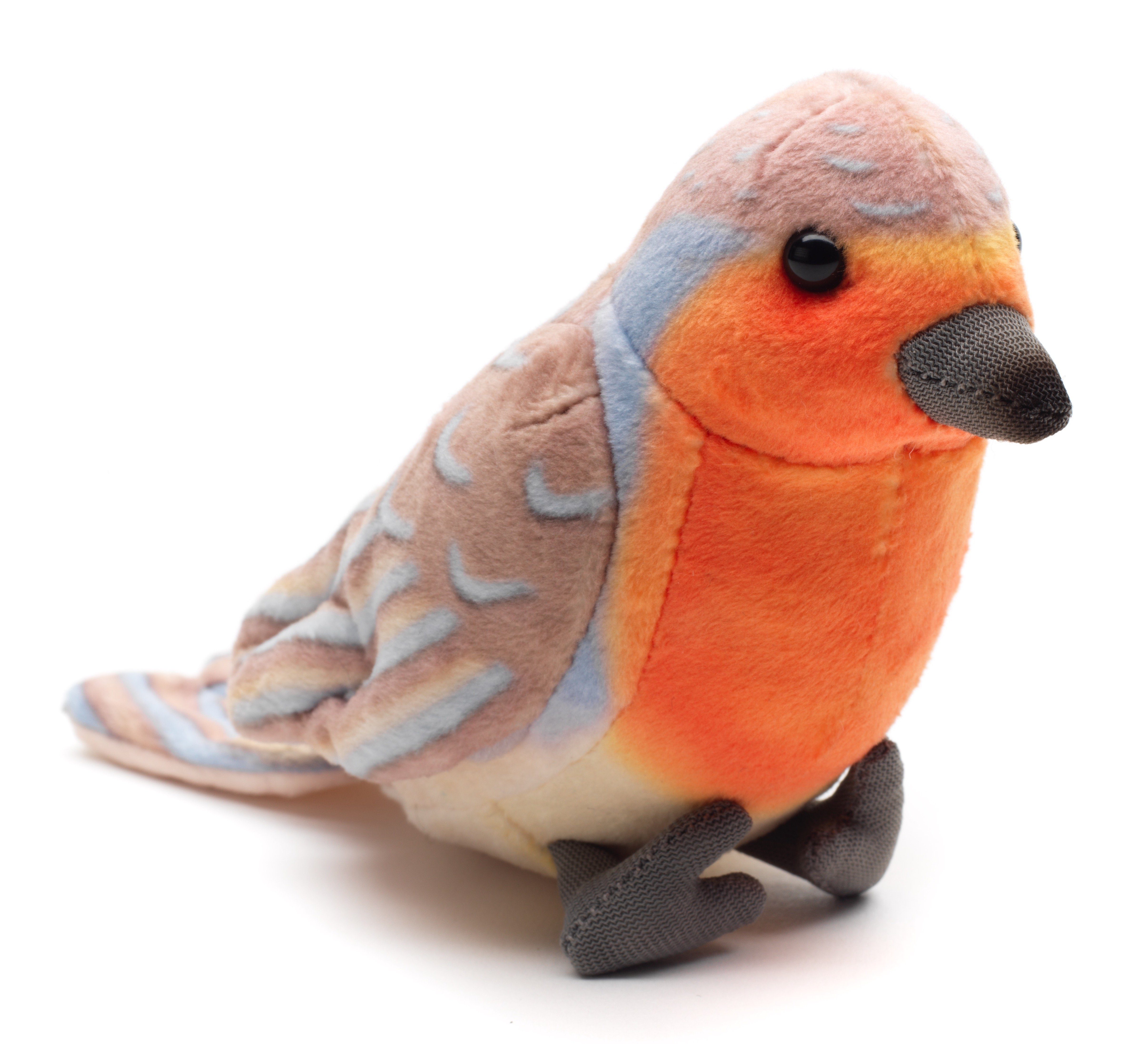 Uni-Toys Kuscheltier Heimischer Singvogel - versch. Vögel - Höhe 10 cm - Plüsch, Plüschtier, zu 100 % recyceltes Füllmaterial