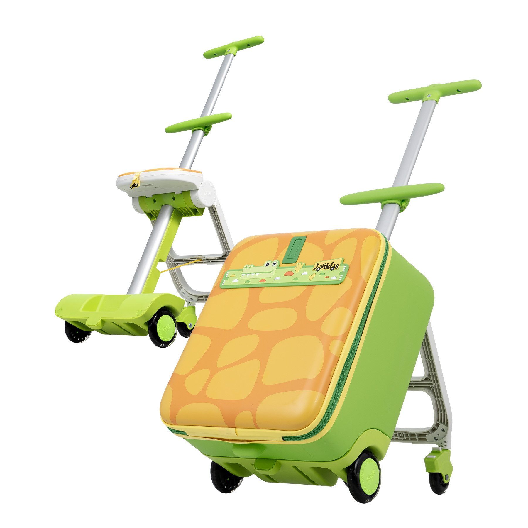Jovikids Kinderkoffer 3-in-1-Reisekoffer mit Universalrollen & Armlehnen, 4 Rollen, für Kinder ab 3 Jahren, 38L großer Handgepäck-Trolley