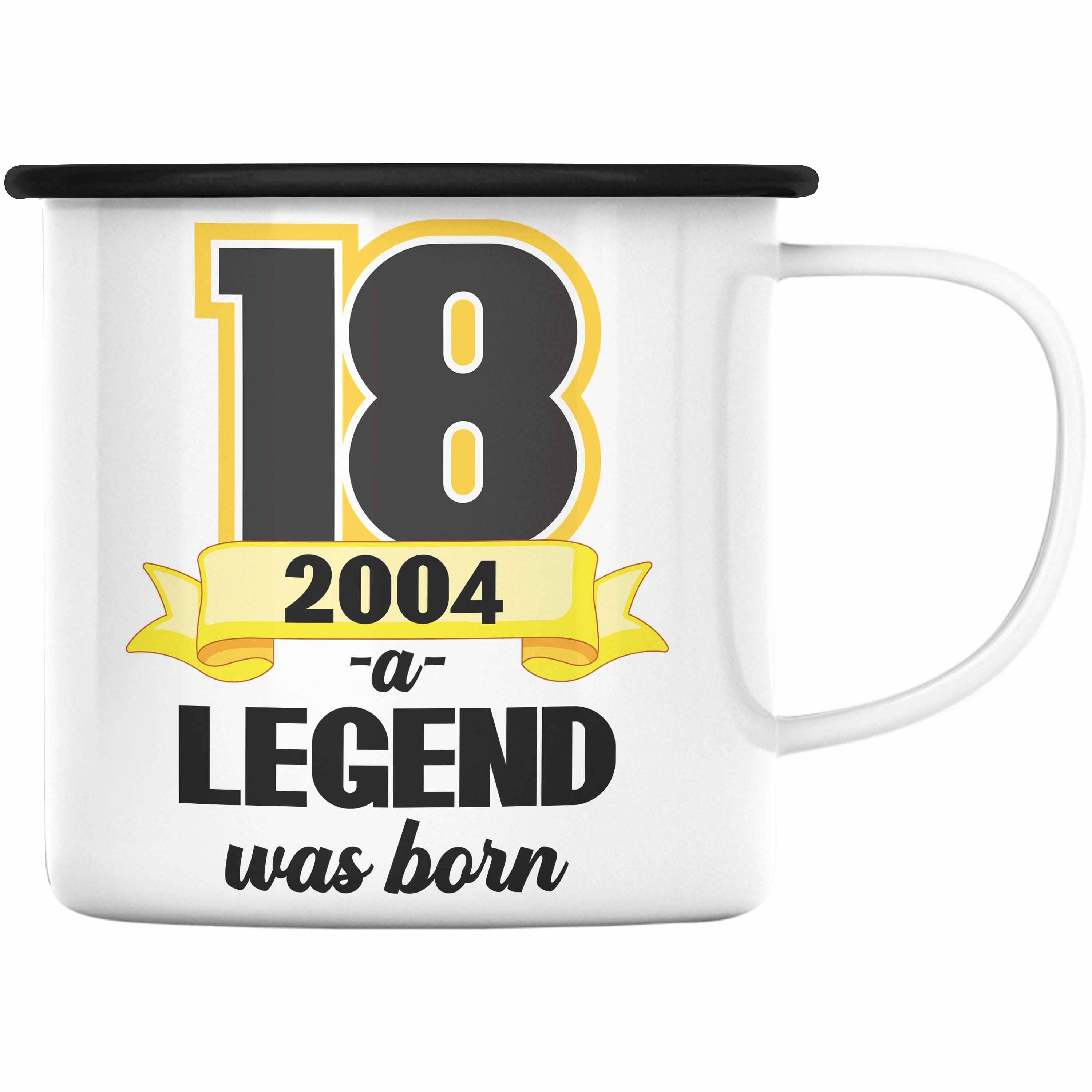 Trendation Thermotasse Trendation 18. Geburtstag Emaille Tasse