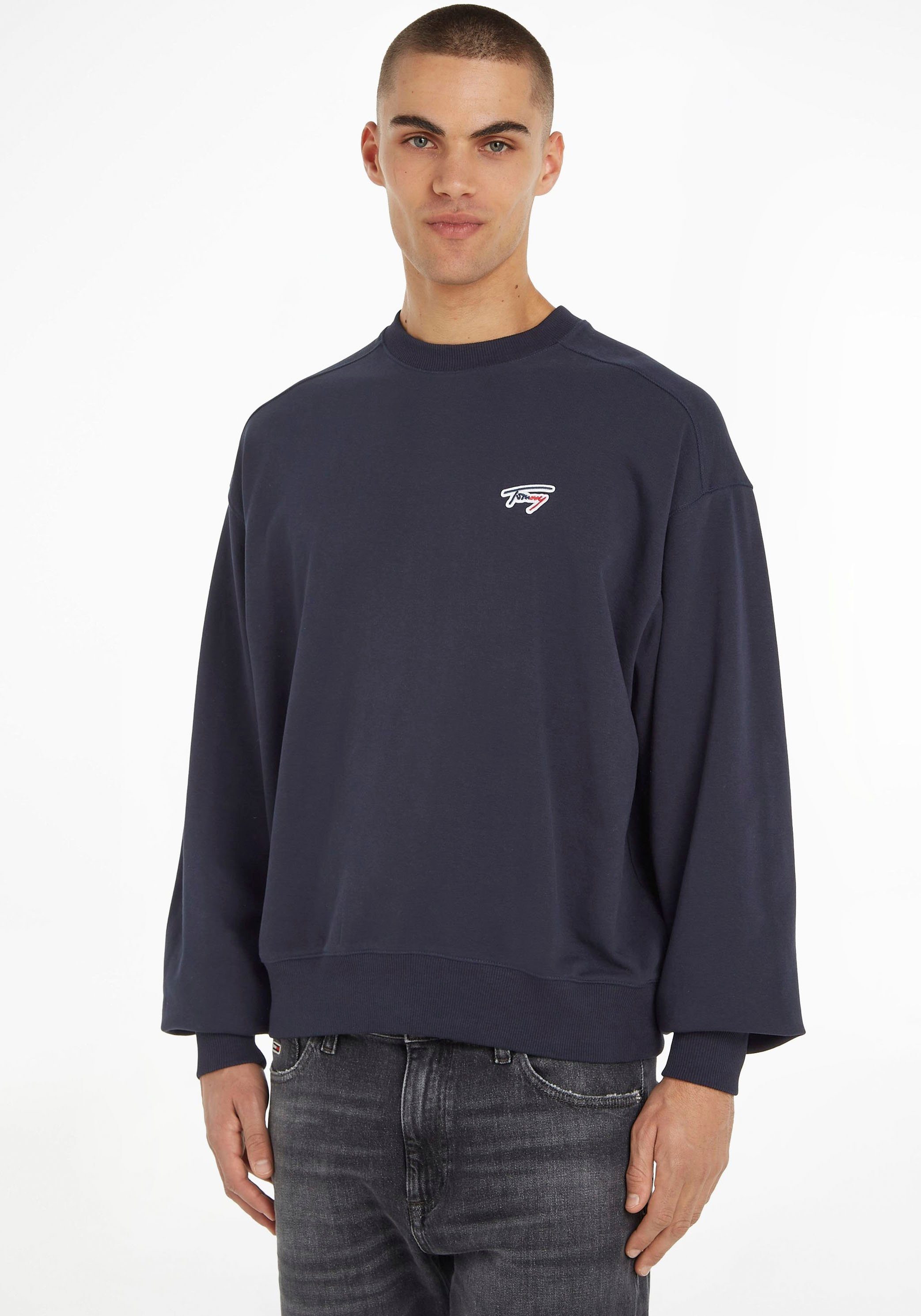 Tommy Jeans Sweatshirt TJM BOXY SIGNATURE CREW Desert Sky