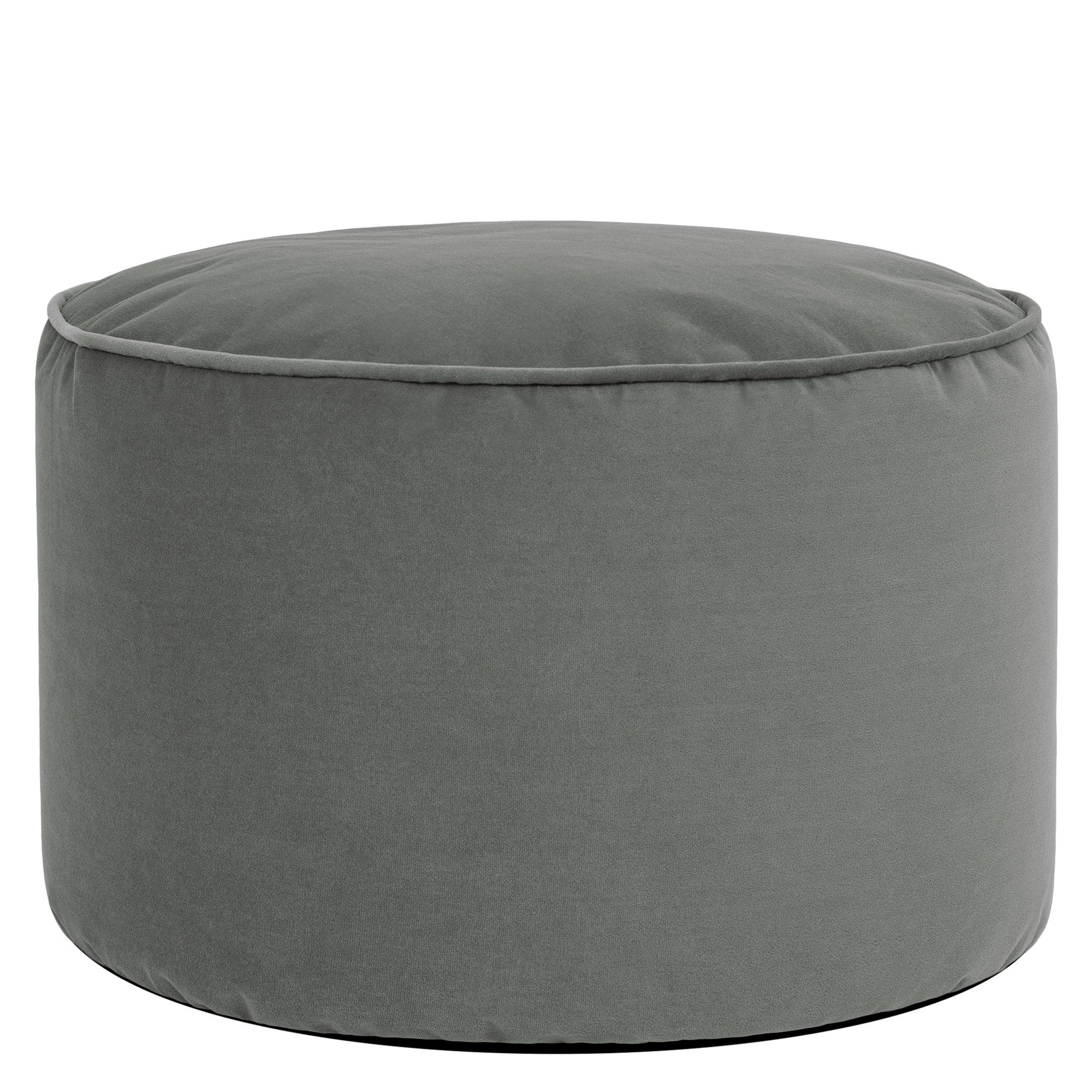 icon Pouf XL aus Plüschsamt „Milano“, mit Füllung