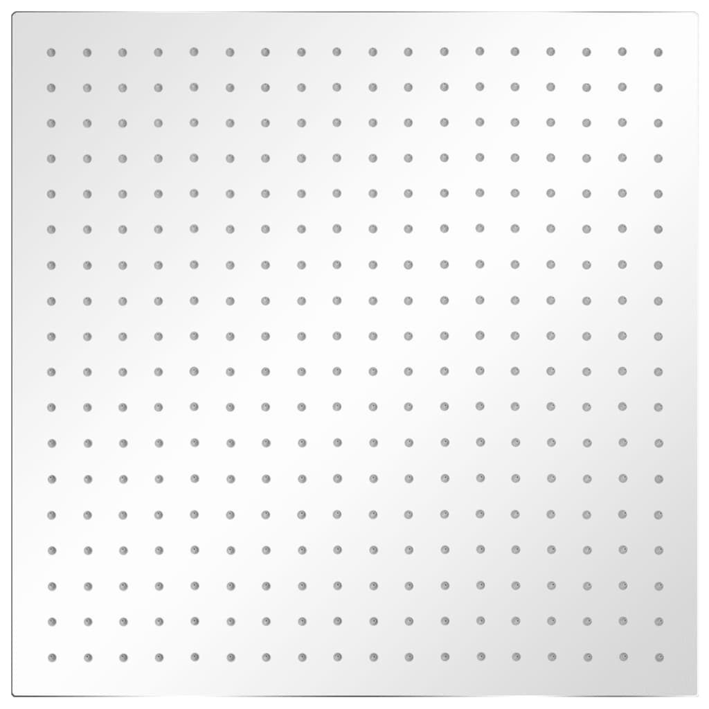 vidaXL Regenduschkopf Regenbrause Edelstahl 50x50 cm Quadratisch, (1-tlg), Duschkopf Edelstahl 50x50cm Quadrat Kopfbrause Regendusche Brausekopf – Bild 2 von 5