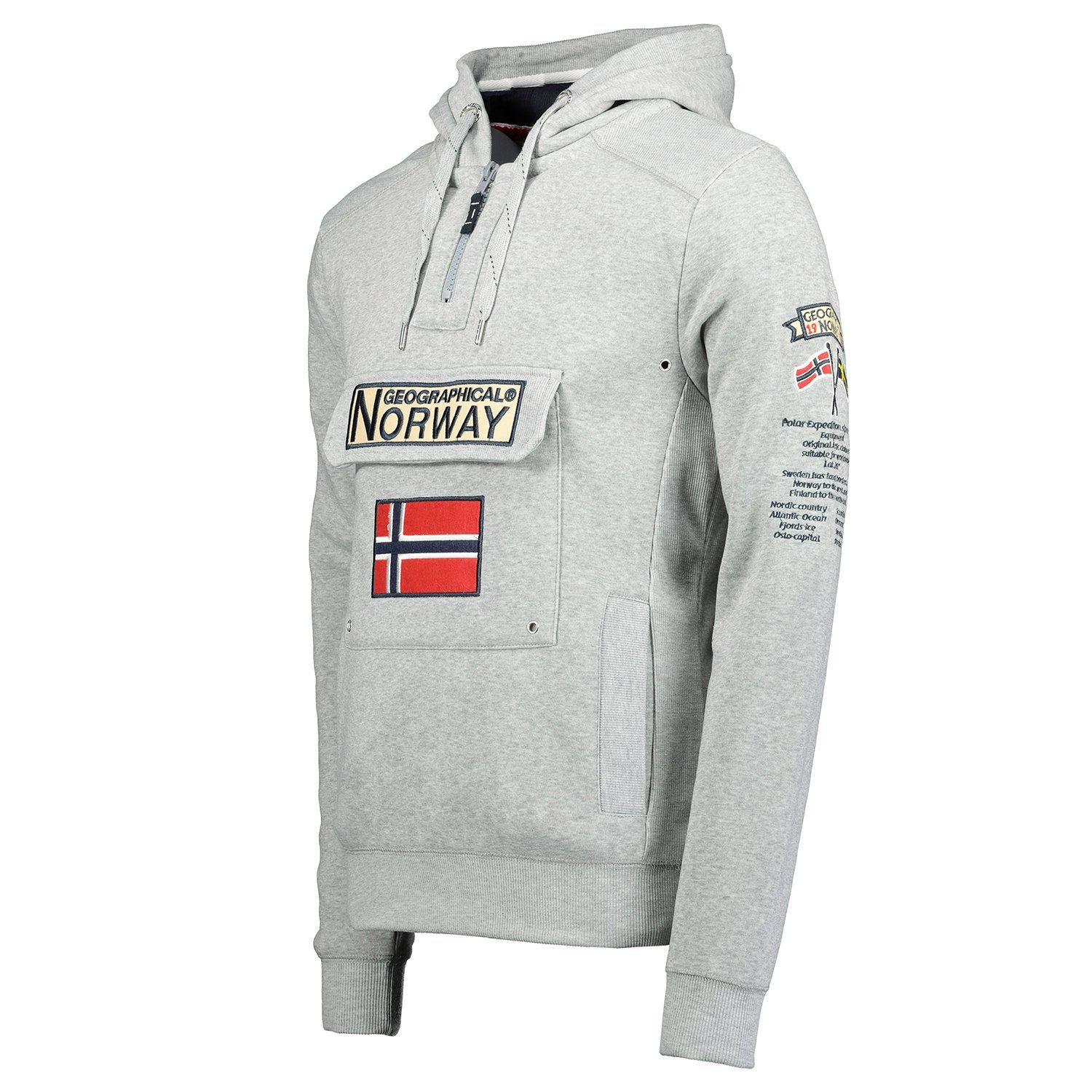 Geographical Norway Kapuzenpullover Gymclass by leyoley mit großer Bauchtas günstig online kaufen