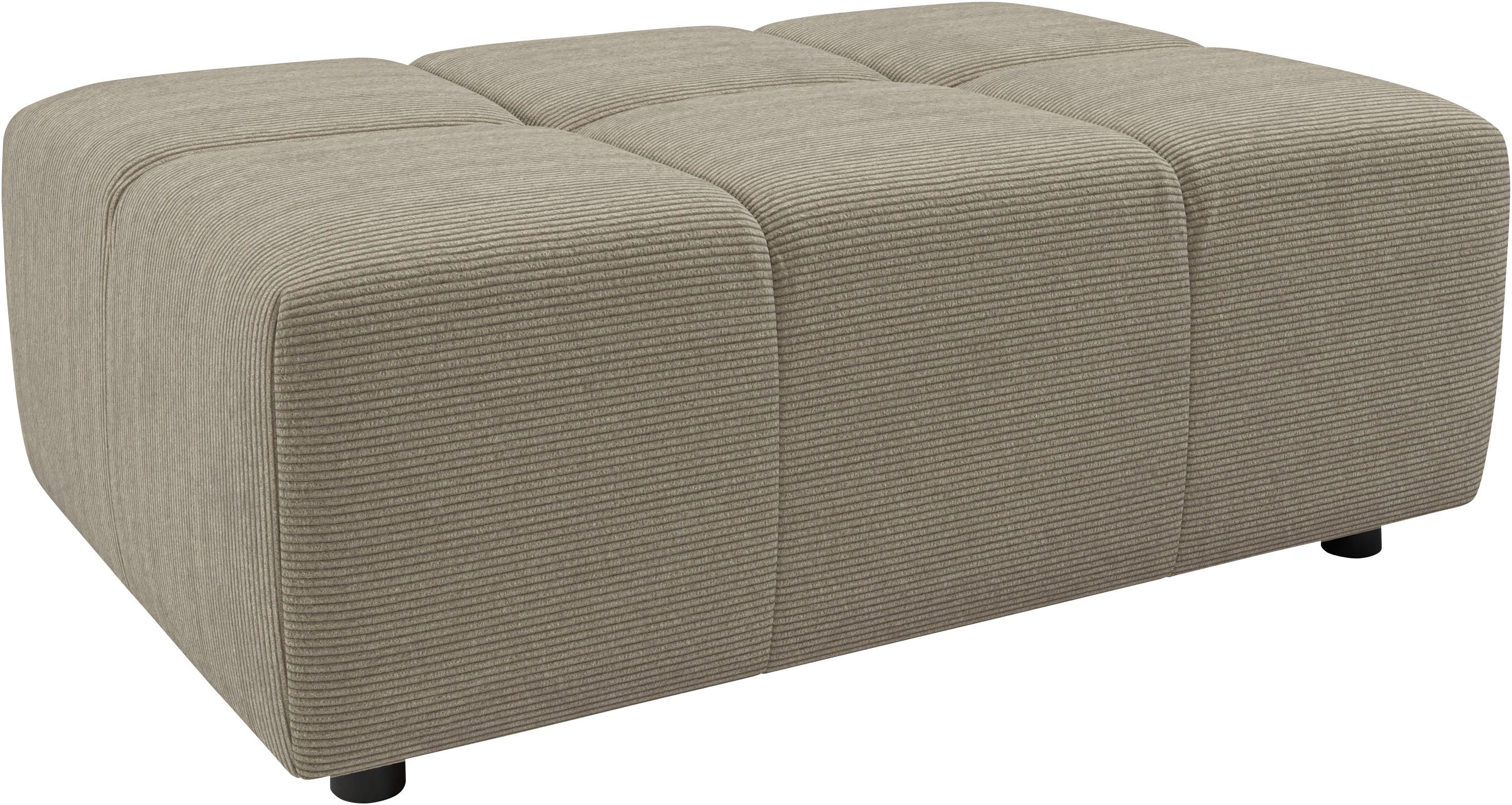 Home affaire Polsterhocker Ancona, Polsterhocker passend zum Sofa, Breite 107 cm, passend zur "Ancona"-Polsterserie, auch in Cord + Easy Care