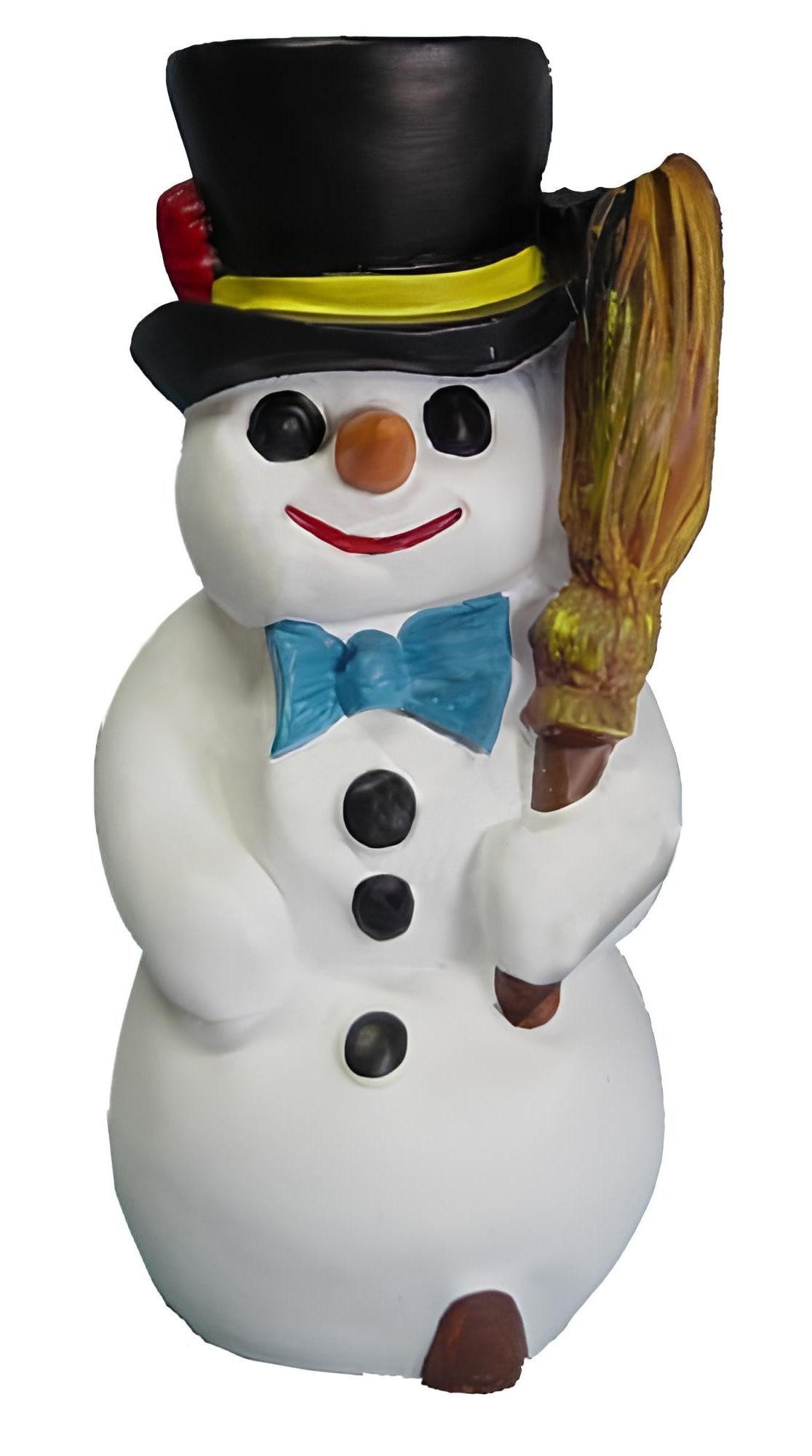Xlmoebel Weihnachtsfigur Xlmoebel Schneemannfigur aus wetterfestem Kunststoff (Weihnachtsfigur), Hergestellt in Europa