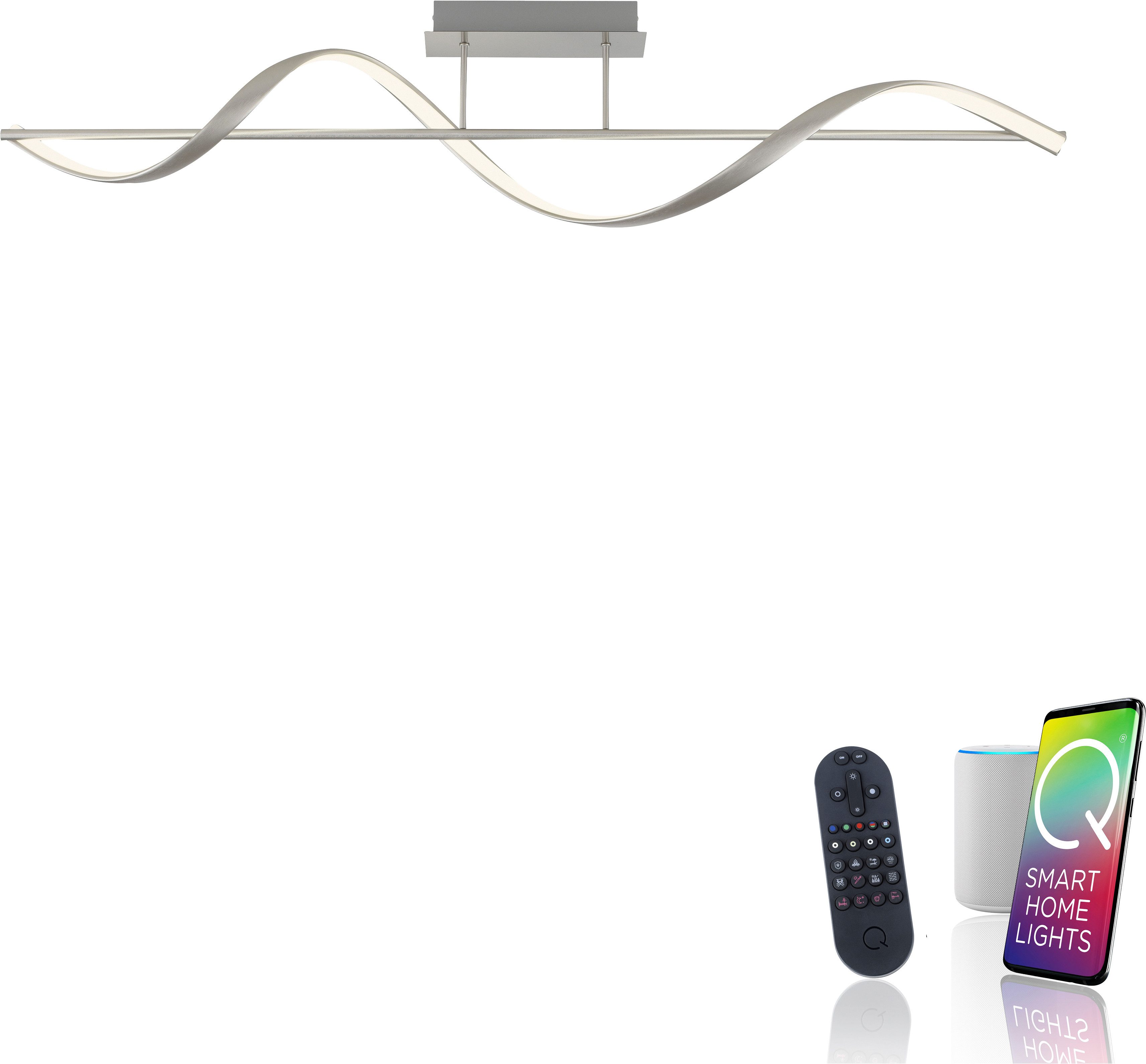 Neuhaus Q SMART HOME LIGHTS LED Deckenleuchte Q-SWING, Smart Home, LED fest integriert, warmweiß - kaltweiß