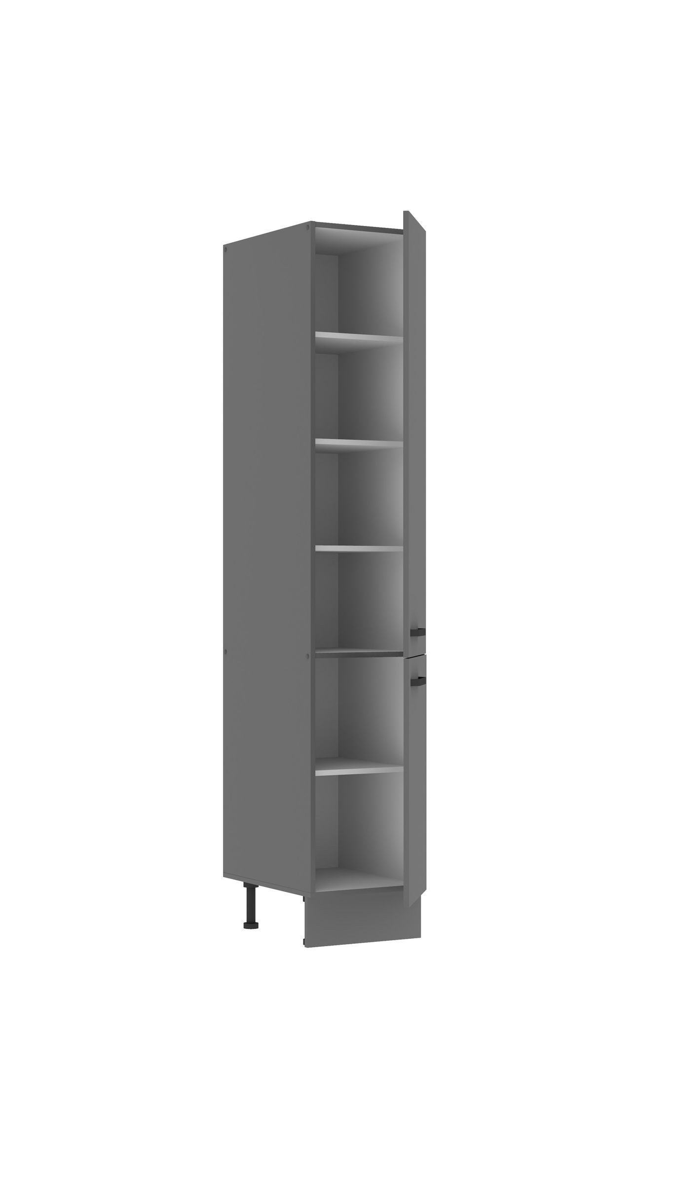 Küchen-Preisbombe Hochschrank 40 cm Küche NESSA Anthrazit Küchenzeile Küche günstig online kaufen