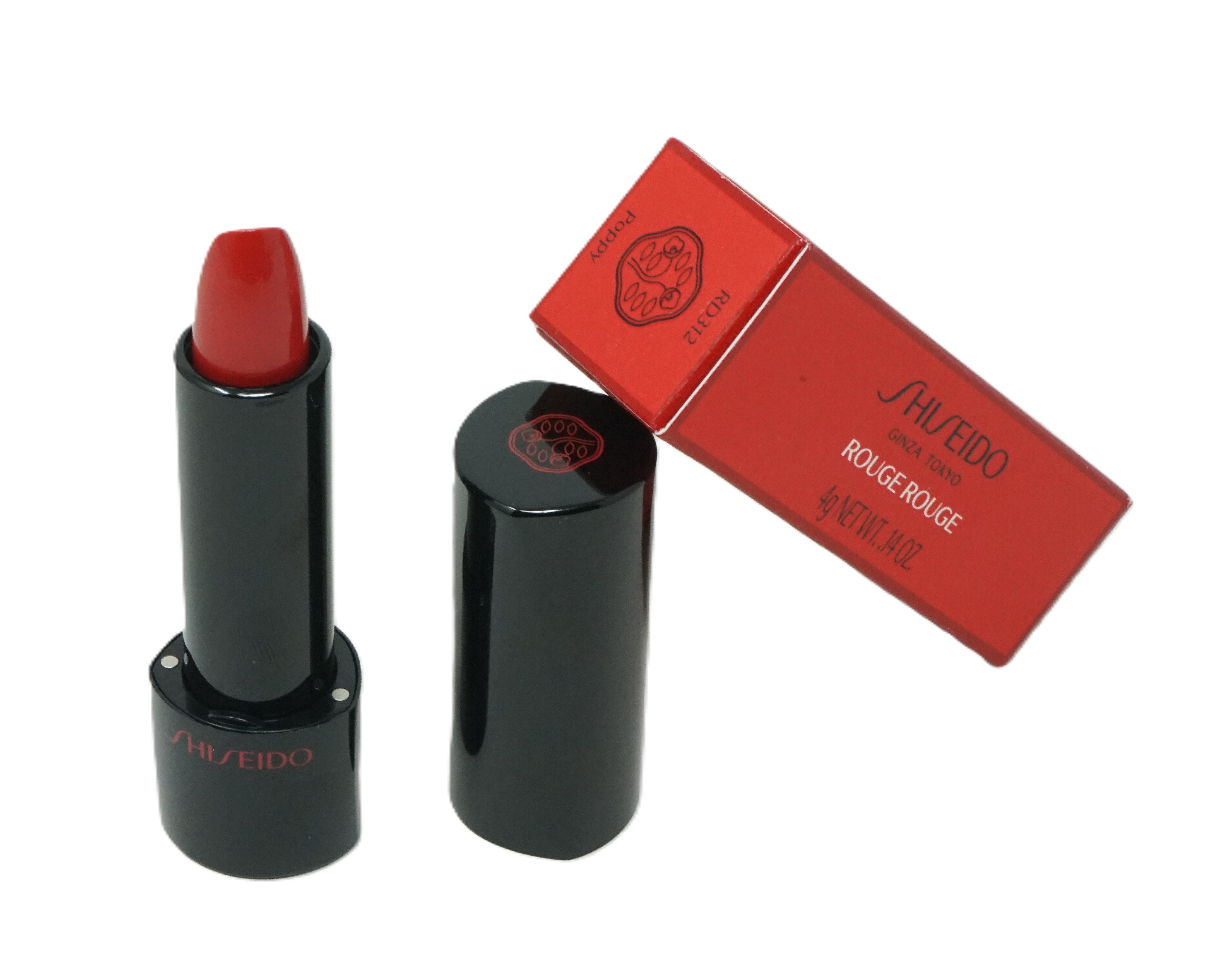 SHISEIDO Lippenstift Shiseido Ginza Rouge Rouge Lippenstift RD 312 Poppy 4g
