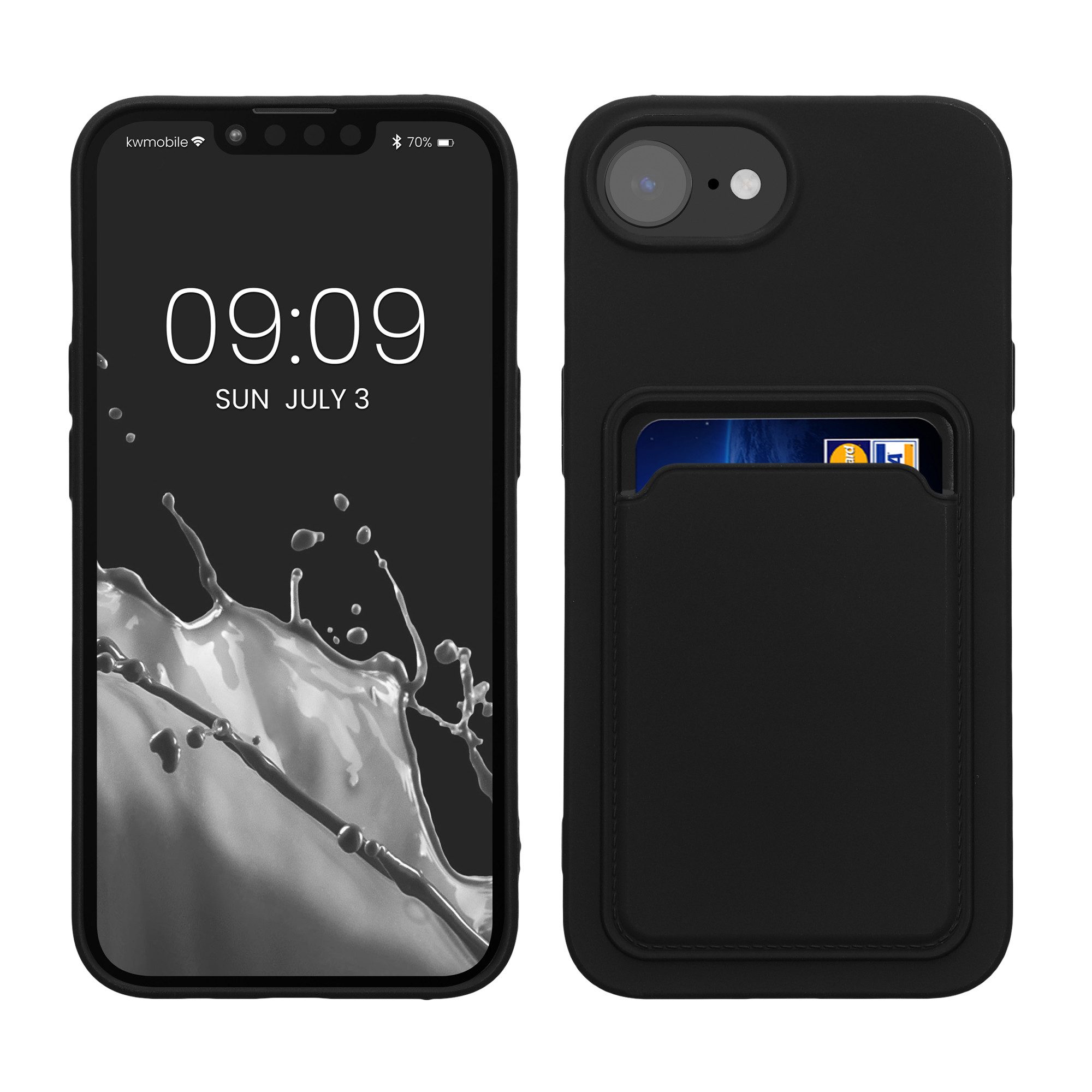 kwmobile Handyhülle Hülle für Apple iPhone 17e / iPhone 16e, Handyhülle mit Fach für Karten - Handy Cover Case