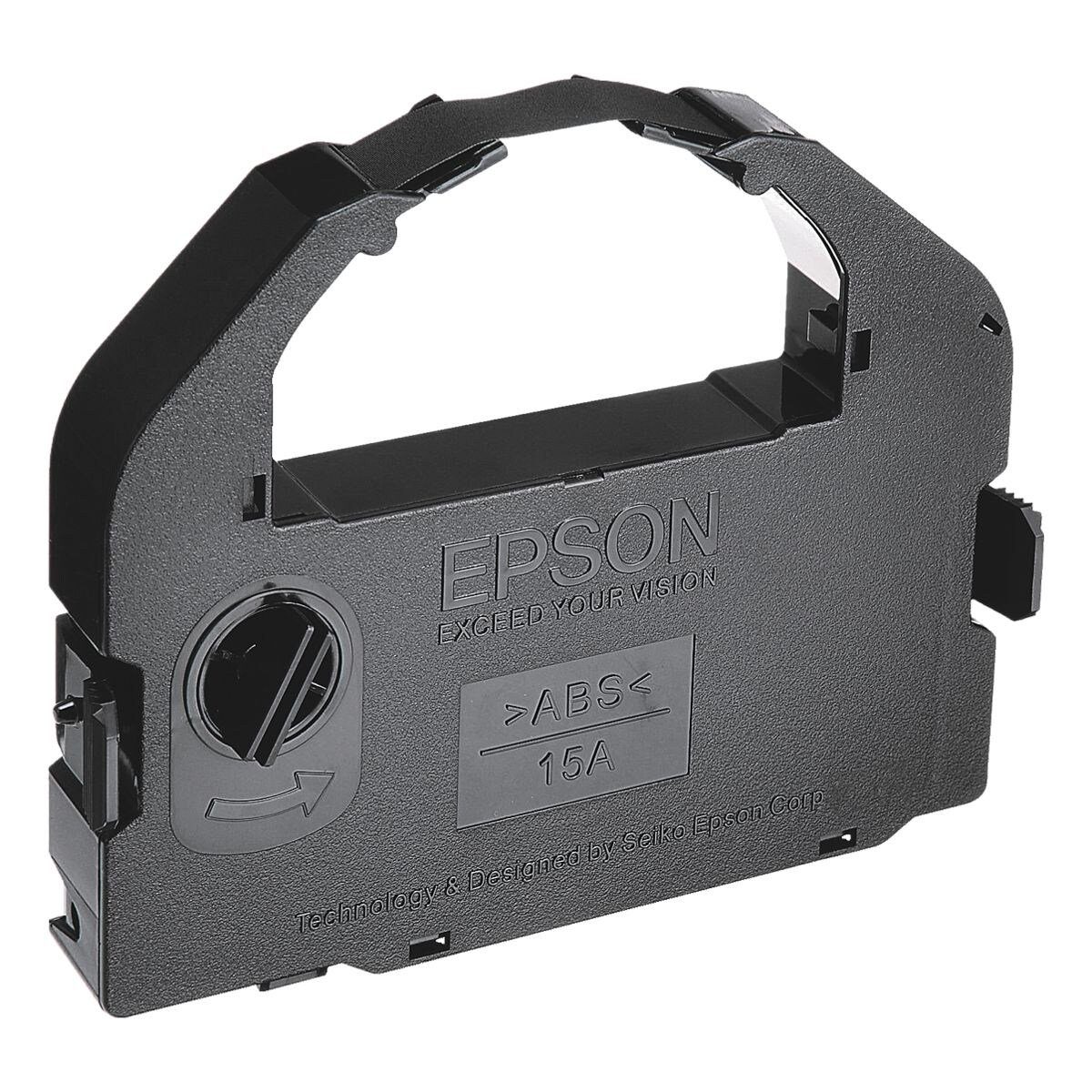 Epson Druckerband S015262-GB, Farbband für Nadeldrucker, Länge 12,4 m, schwarz