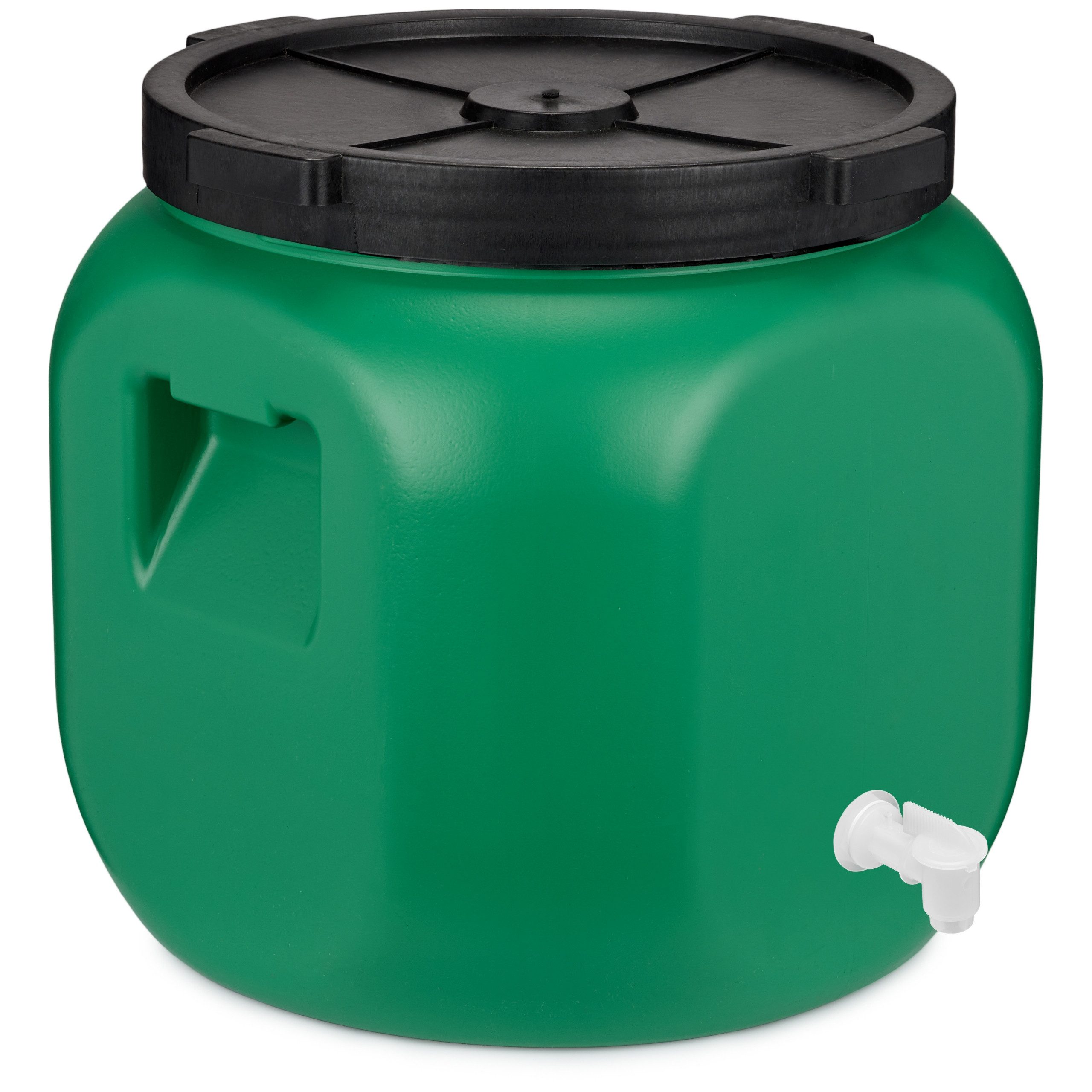 Garronda Regentonne Weithalsfass 40 Liter mit Hahn Plastikbehälter mit Deckel GD-0142, 40 l, (1-tlg), BPA-Frei