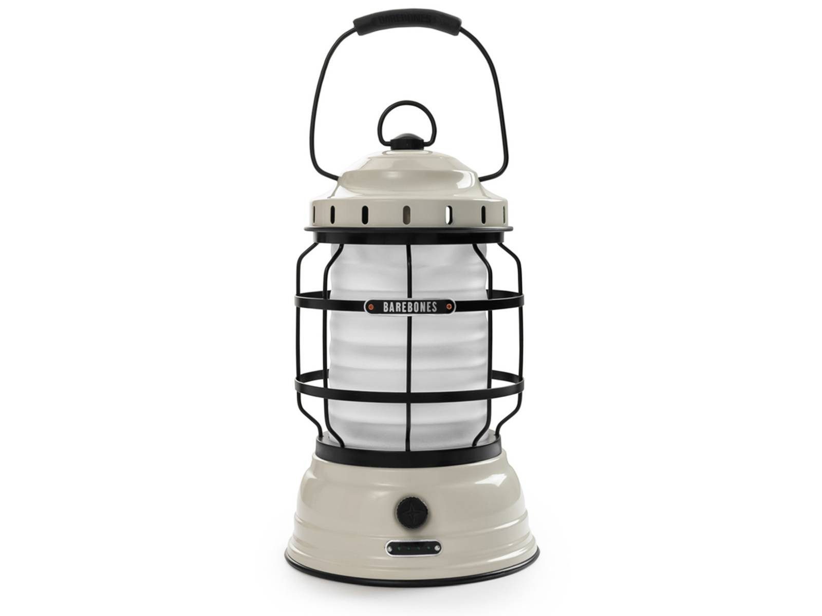 Barebones Laterne "Forest Lantern" Camping, Outdoor, mit Akku aufladbar, LED-Laterne im Vintagestil, Retro Look, dimmbar