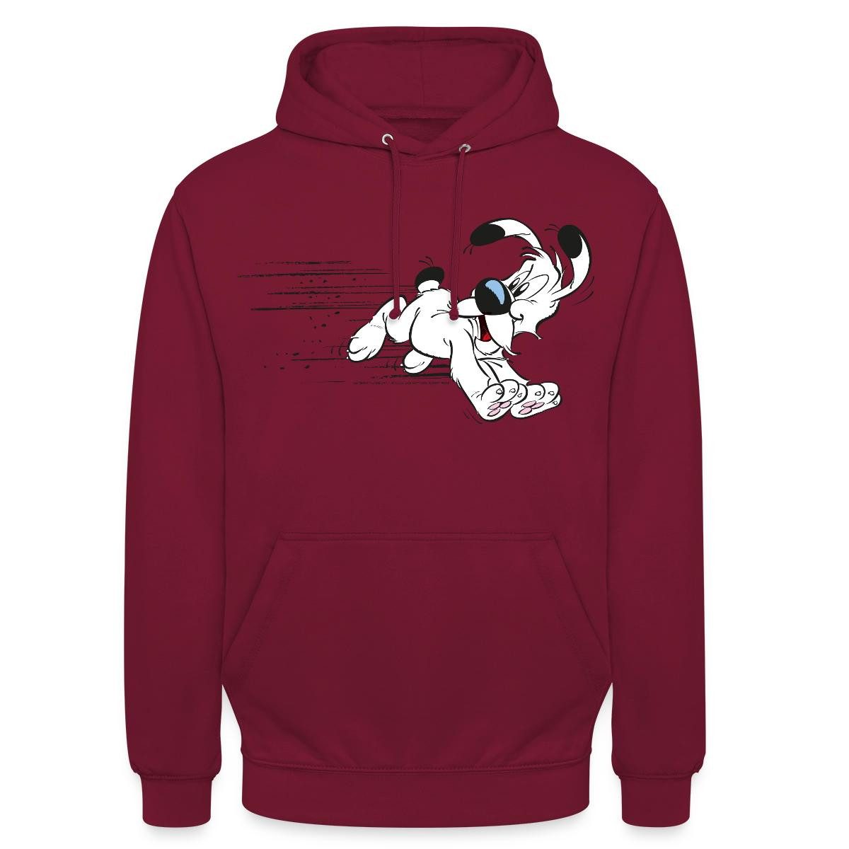 Spreadshirt Hoodie Asterix & Obelix Idefix Hat Es Eilig Unisex Hoodie (1-tlg) Unisex-Schnitt: Sitzt bei Männern körpernah, bei Frauen weit