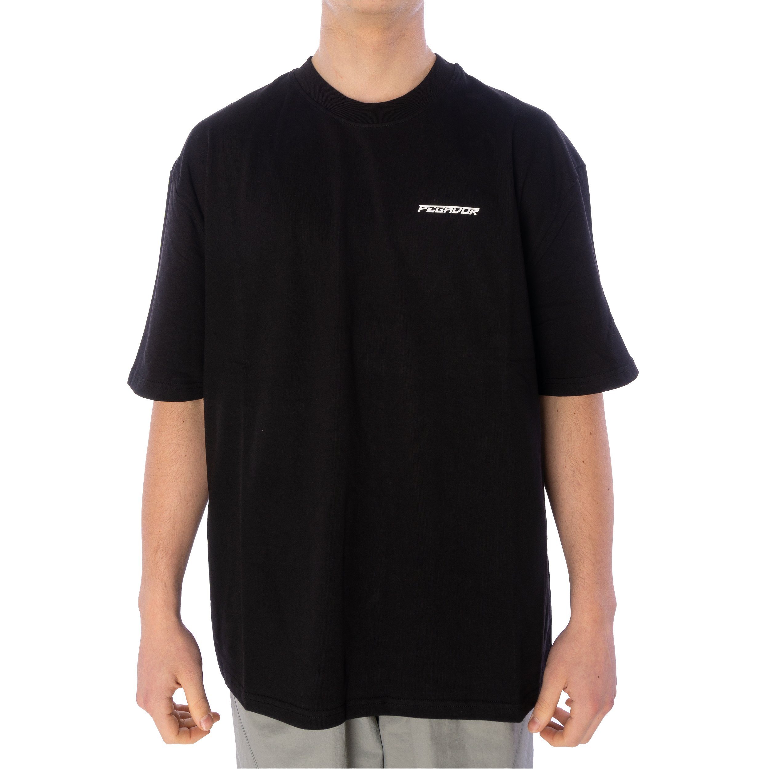 Pegador T-Shirt Pegador Devon Oversized T-Shirt Herren Shirt schwarz (1-tlg)