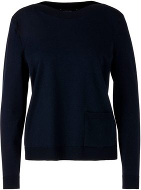 Marc Cain Rundhalspullover "Collection Essential" Premium Damenmode Pullover "Rethink Together"