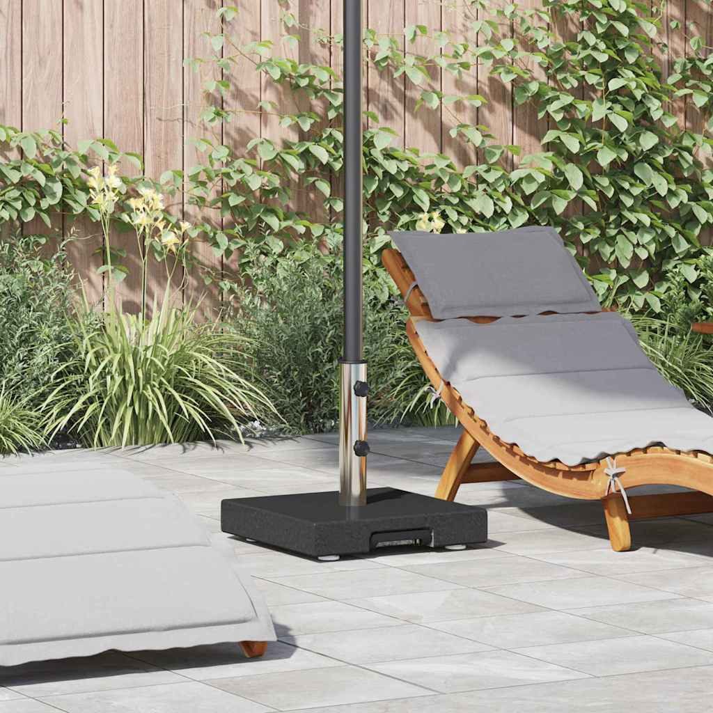 vidaXL Schirmhalter Sonnenschirmständer Schwarz 41 x 41 x 37 cm Granit, 1 tlg.