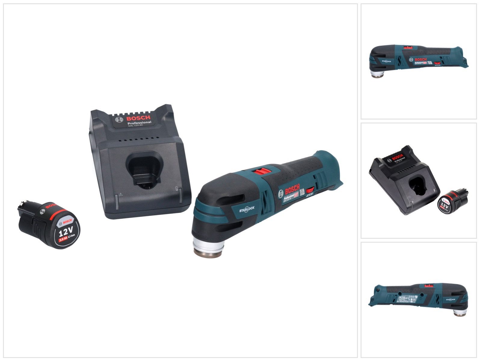 Bosch Professional Akku-Multifunktionswerkzeug GOP 12V-28 Professional Akku Multi Cutter Starlock Brushless + 1x Akk