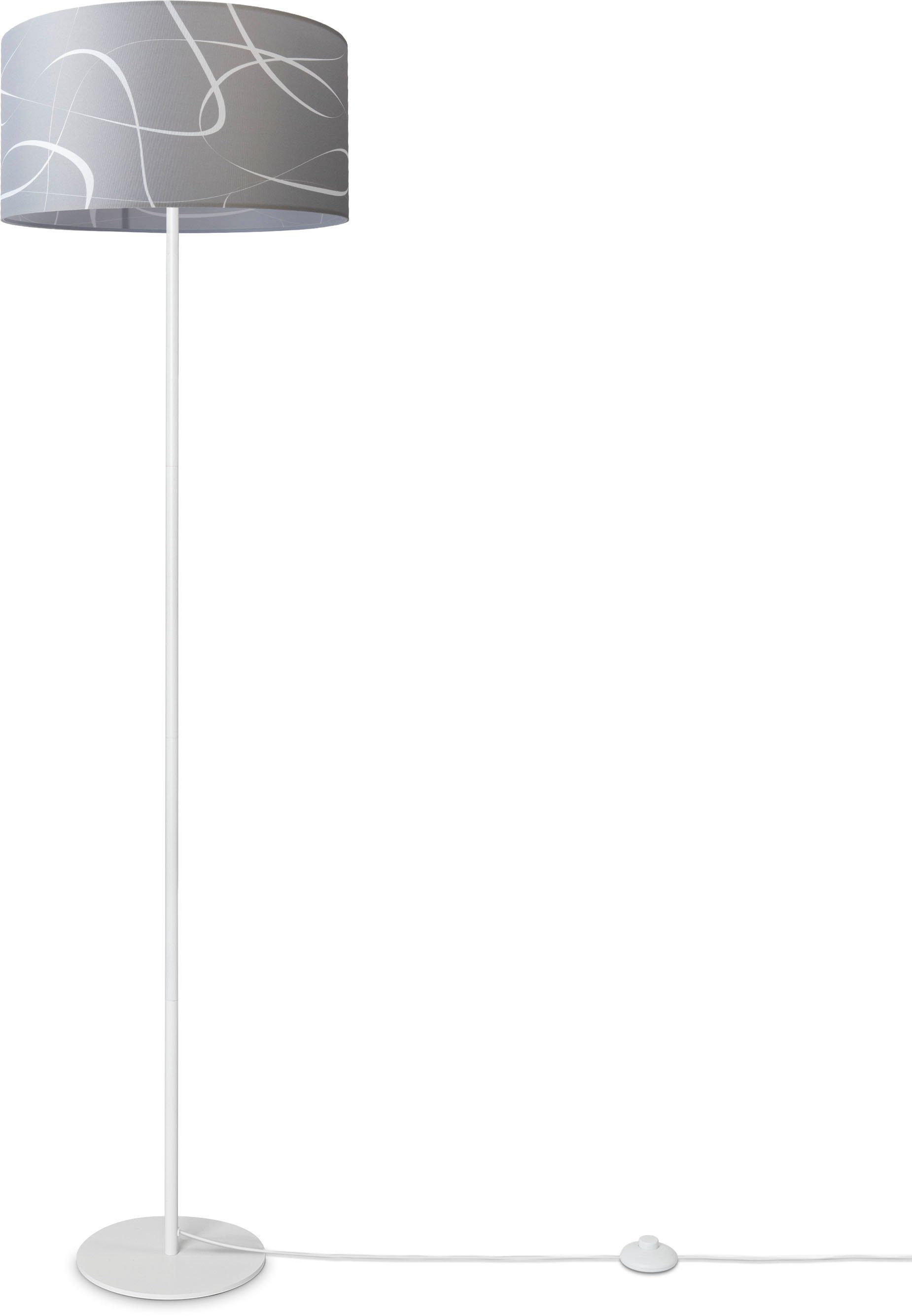 Paco Home Stehlampe Abstrakt Modern Stoff Leuchtmittel, ohne Uni Lampenschirm Tribal, Dreibein Mit Luca E27 Stehleuchte