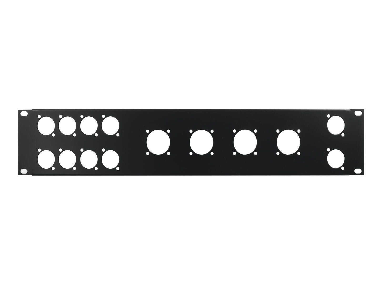 Rack OMNITRONIC Frontplatte Z-19 8x D-Type/4xNL8/T 2HE