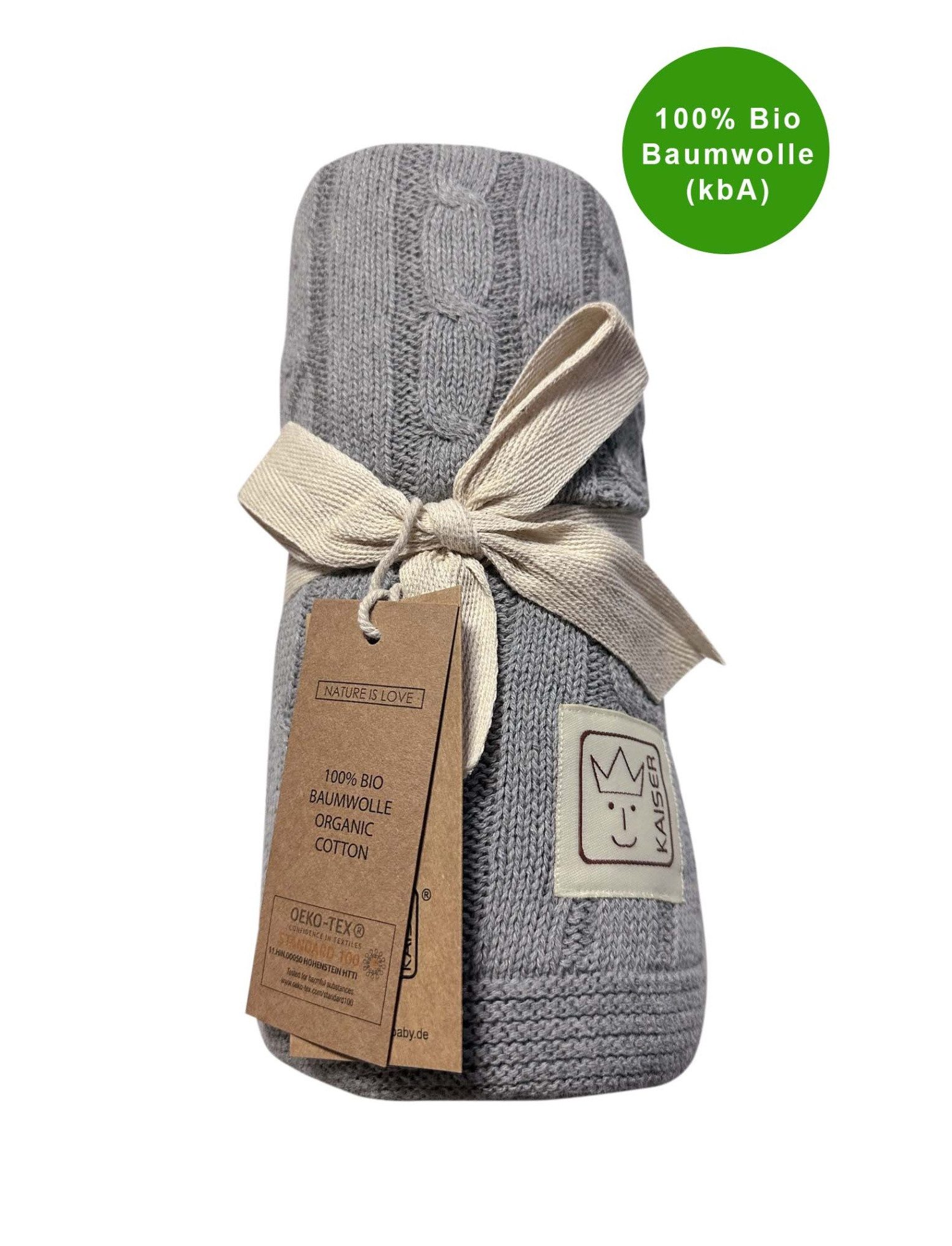 Babydecke Cable Knitt Babydecke Strick, Kaiser günstig online kaufen