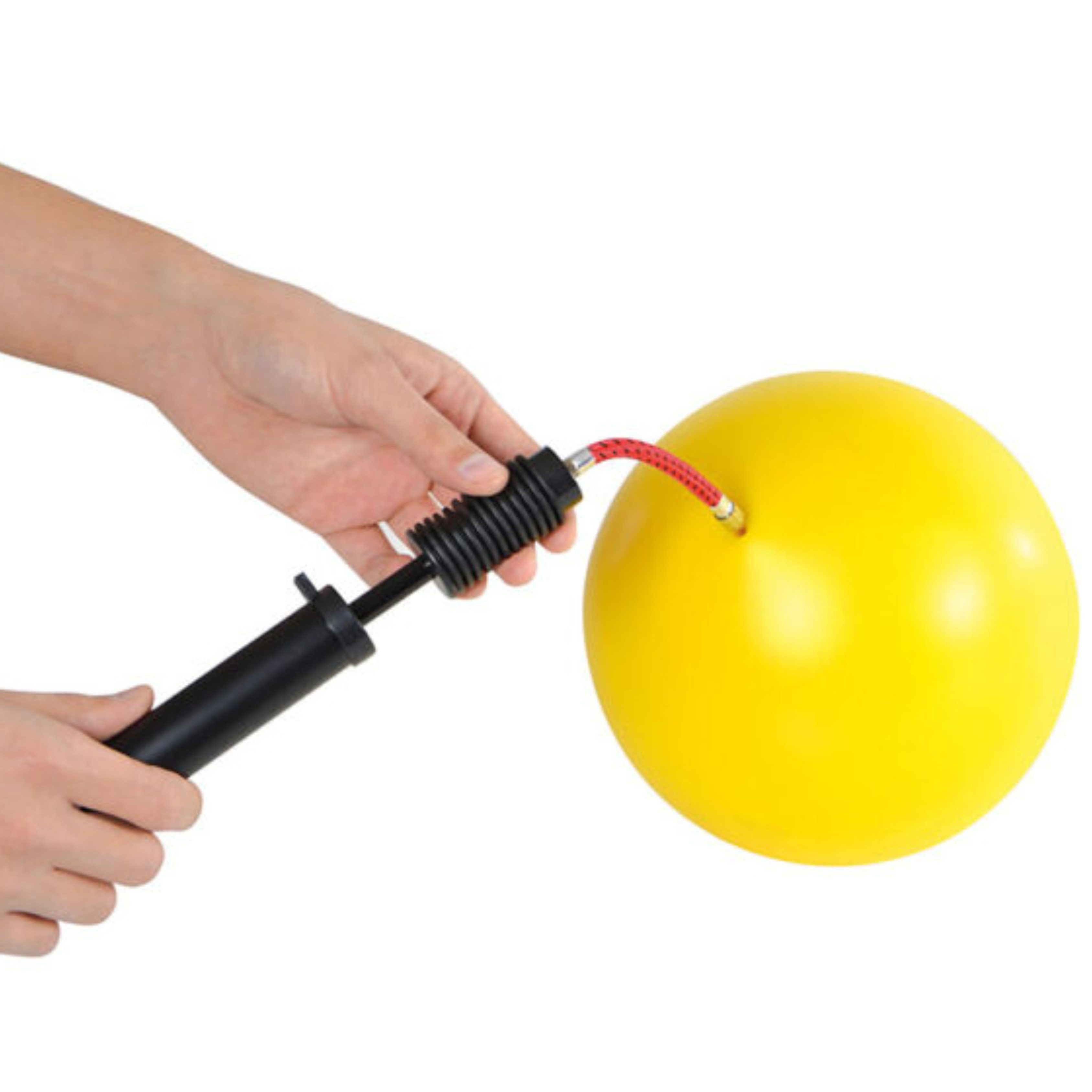 Gymnic Fahrradpumpe Flexi Needle Pump – Doppelhub-Nadelpumpe mit Flex Schlauch (1-tlg)