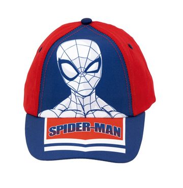MARVEL Baseball Cap Spiderman Jungen Kinder Basecap Mütze Gr. 52/54, Blau oder Rot