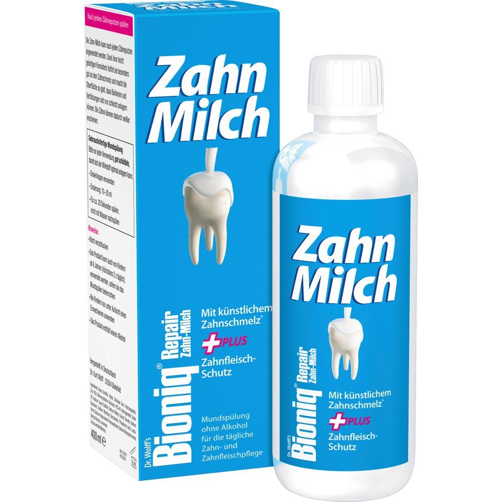 BIONIQ Mundspülung Mundspülung Repair Zahnmilch, fluoridfrei, (1-tlg)