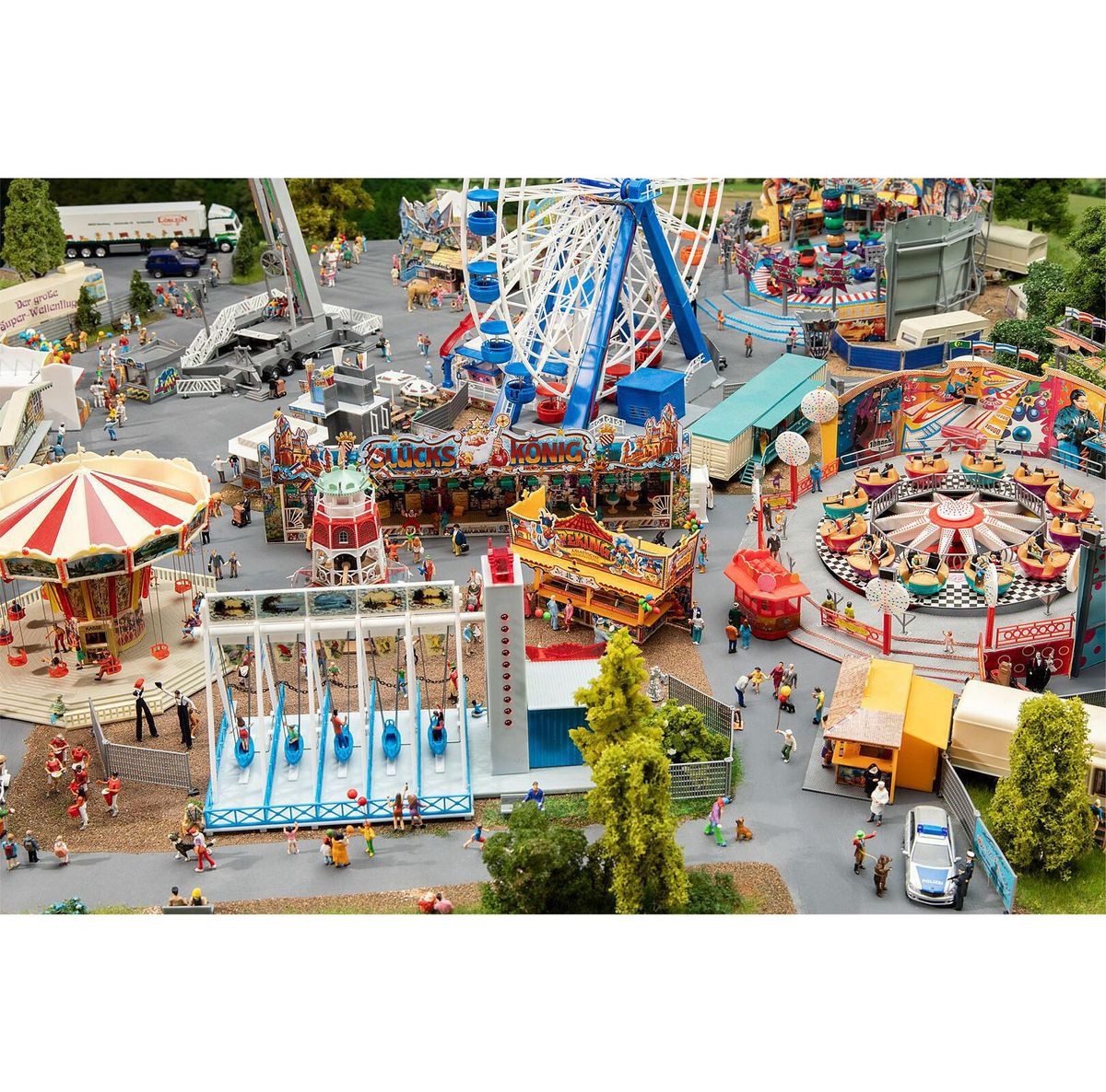 Faller Modellbausatz Faller 140460 Kirmes Set Jahrmarktvergnügen H0