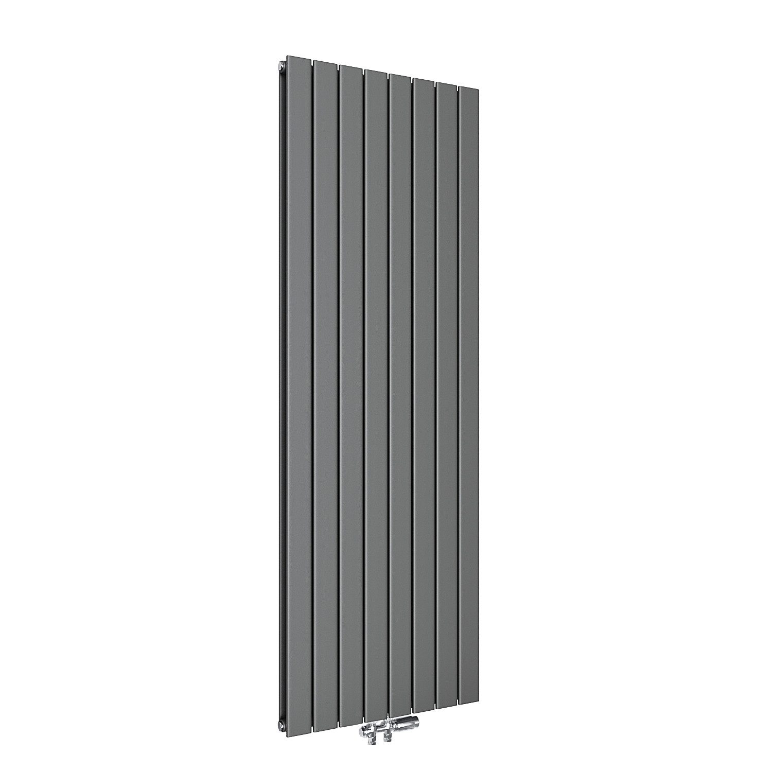 SONNI Designheizkörper Heizkörper Design Anthrazit Vertikal/Horizontal,Einlagig/Doppellagig, Paneelheizkörper mit Anthrazit/Chrom Multiblock