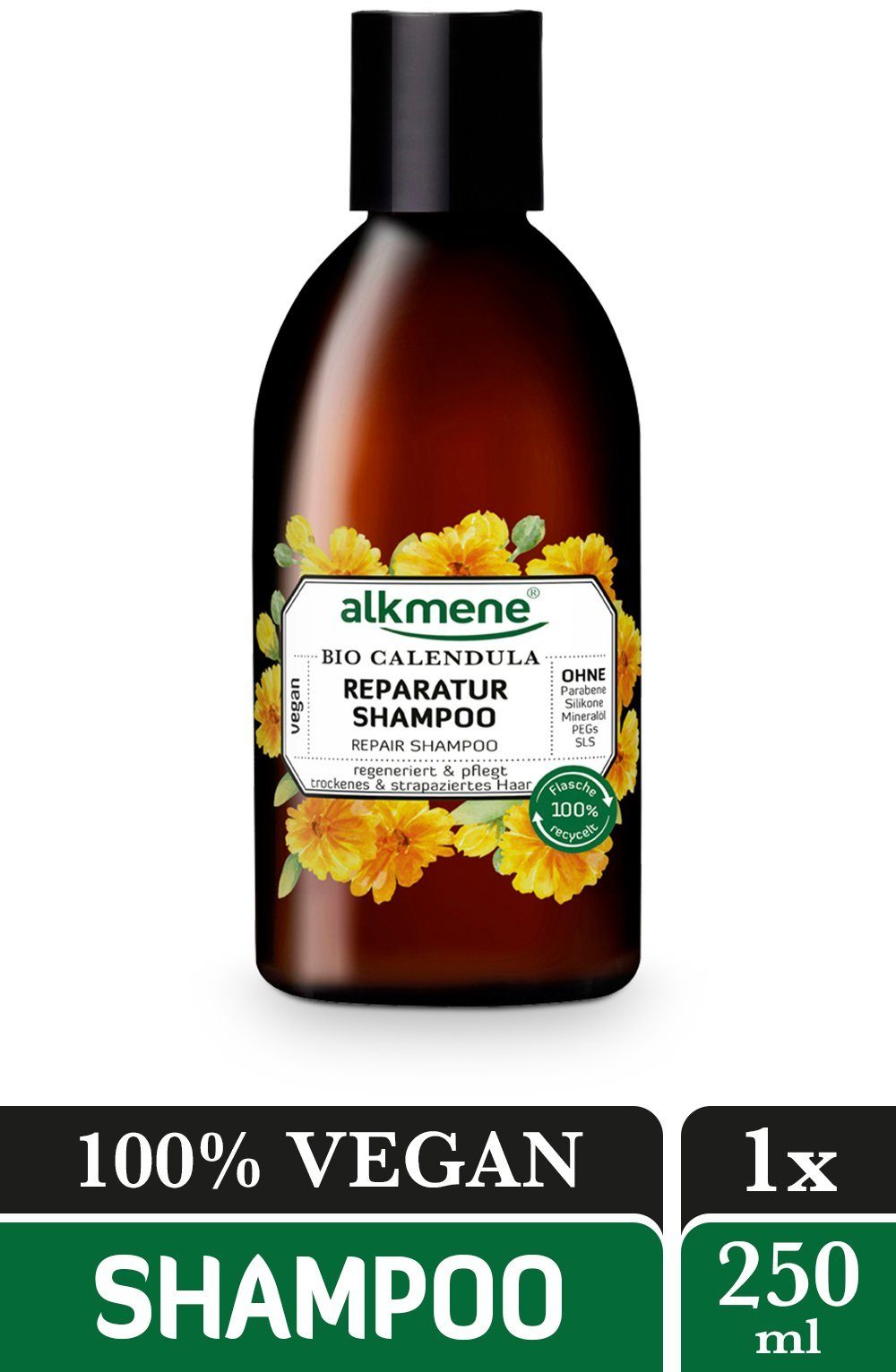 alkmene Haarshampoo Reparatur Shampoo Bio Calendula Haarshampoo Shampoo Haarpflege, 1-tlg. | Haarshampoos