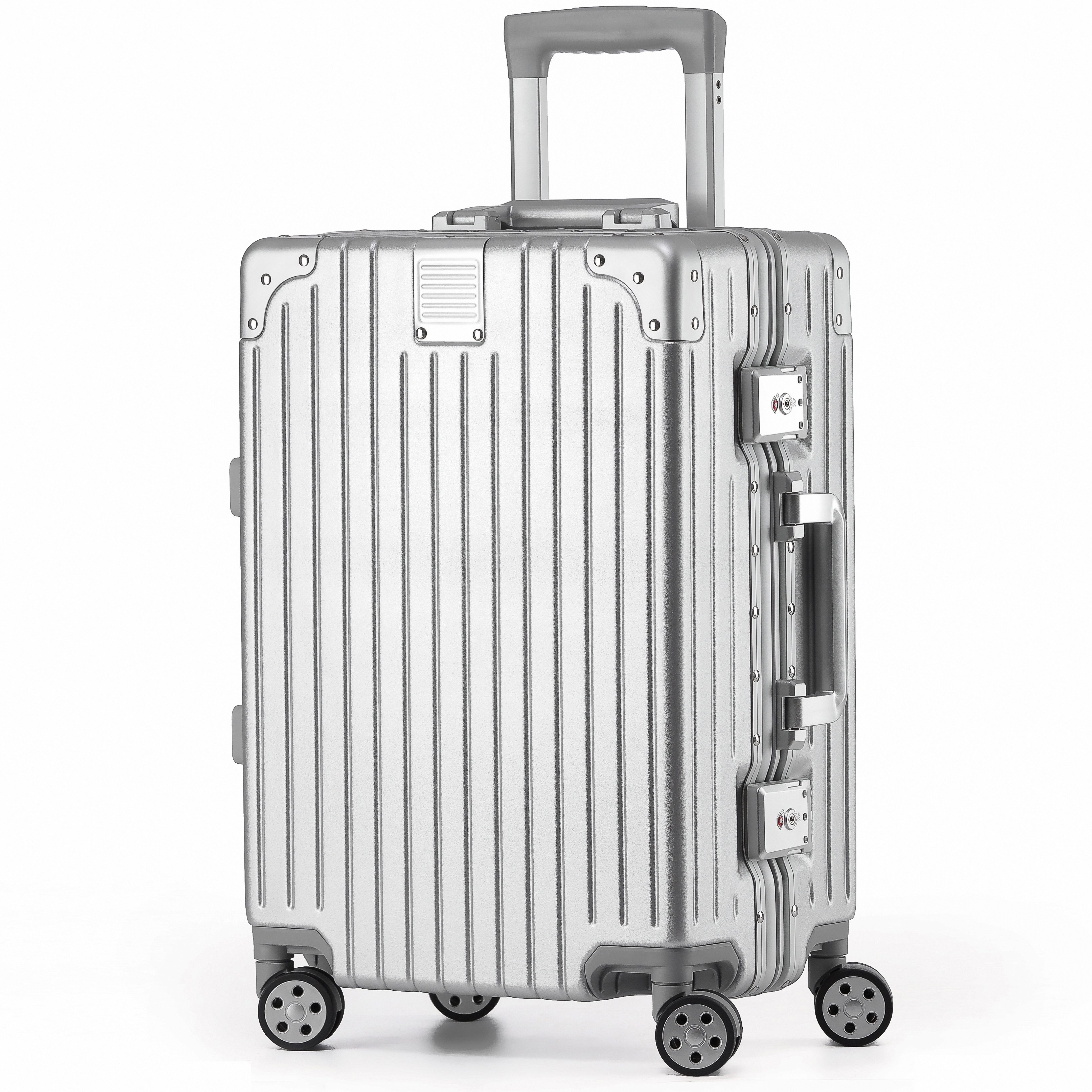 KOFA Handgepäckkoffer ZURICH, 55cm Alu-Rahmen & Polycarbonat-Hartschale, 4 Rollen, TSA Schloss