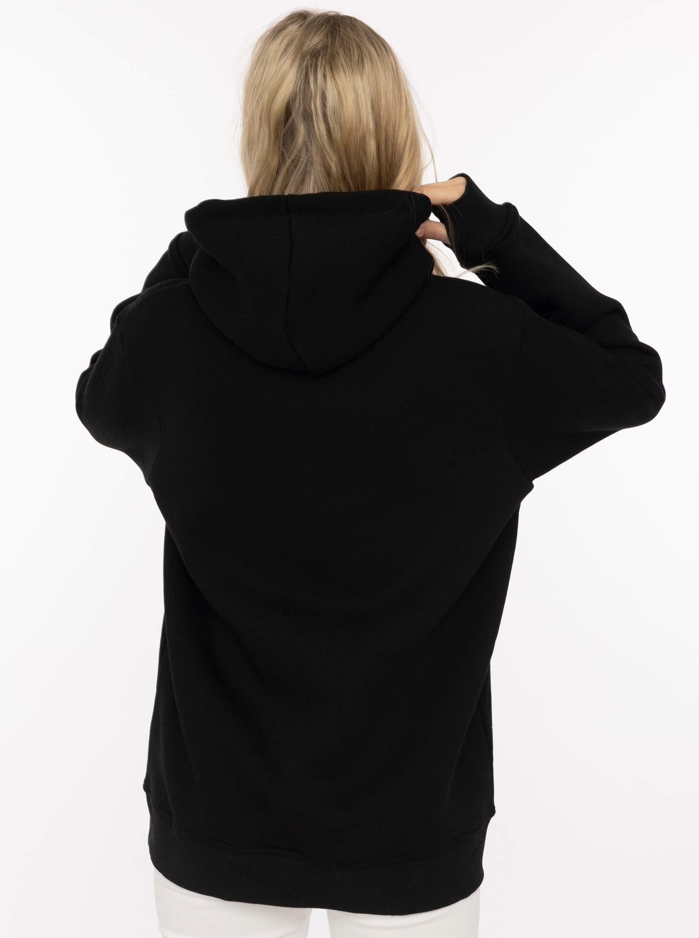 Zwillingsherz Hoodie "FOREVER wild" zwei gestickte Herzmotive, Leo-Design, Kapuze, Kängurutasche