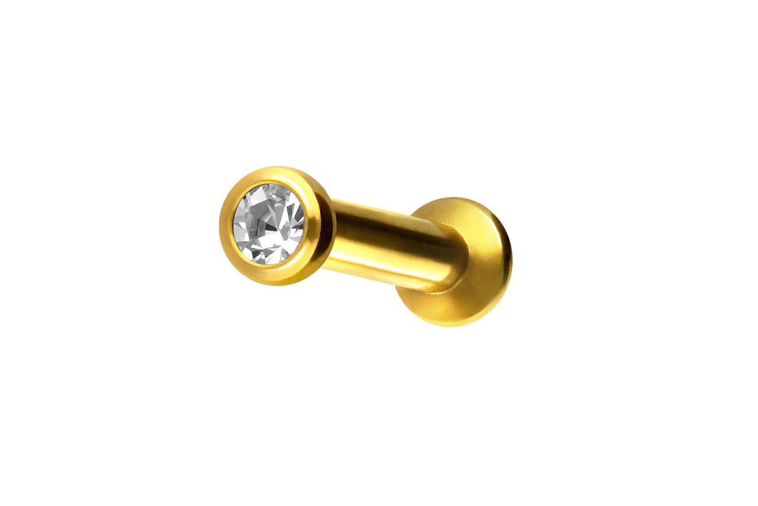 PIERCINGLINE Piercing-Set Chirurgenstahl Triple Piercing Mini Labret mit Innengewinde FLAT-DISC (Labrets, 1-tlg)