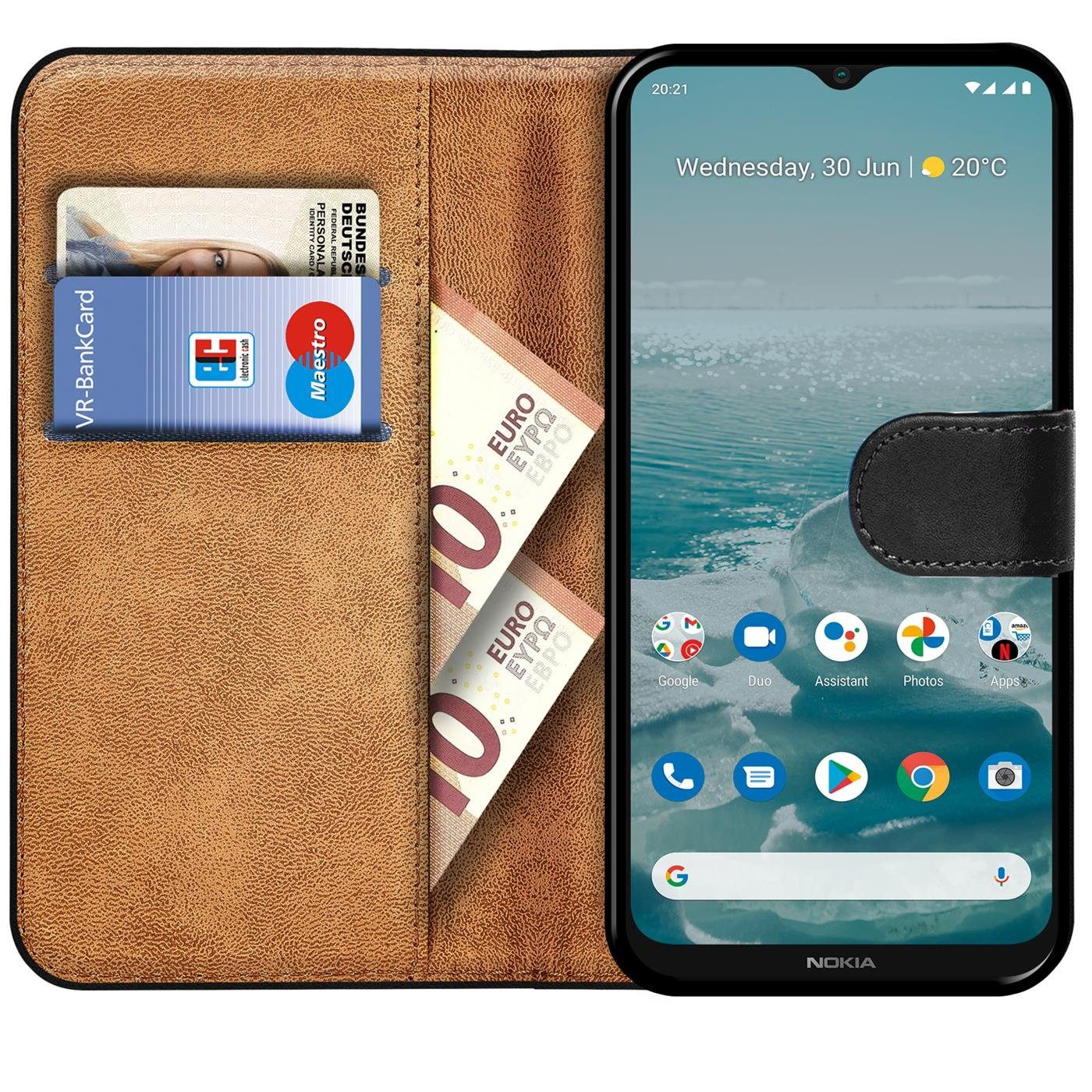 CoolGadget Handyhülle Wallet Klapp Tasche Book Case für Nokia G60 5G 6,58 Zoll, Hülle Klapphülle Flip Cover Etui Schutzhülle