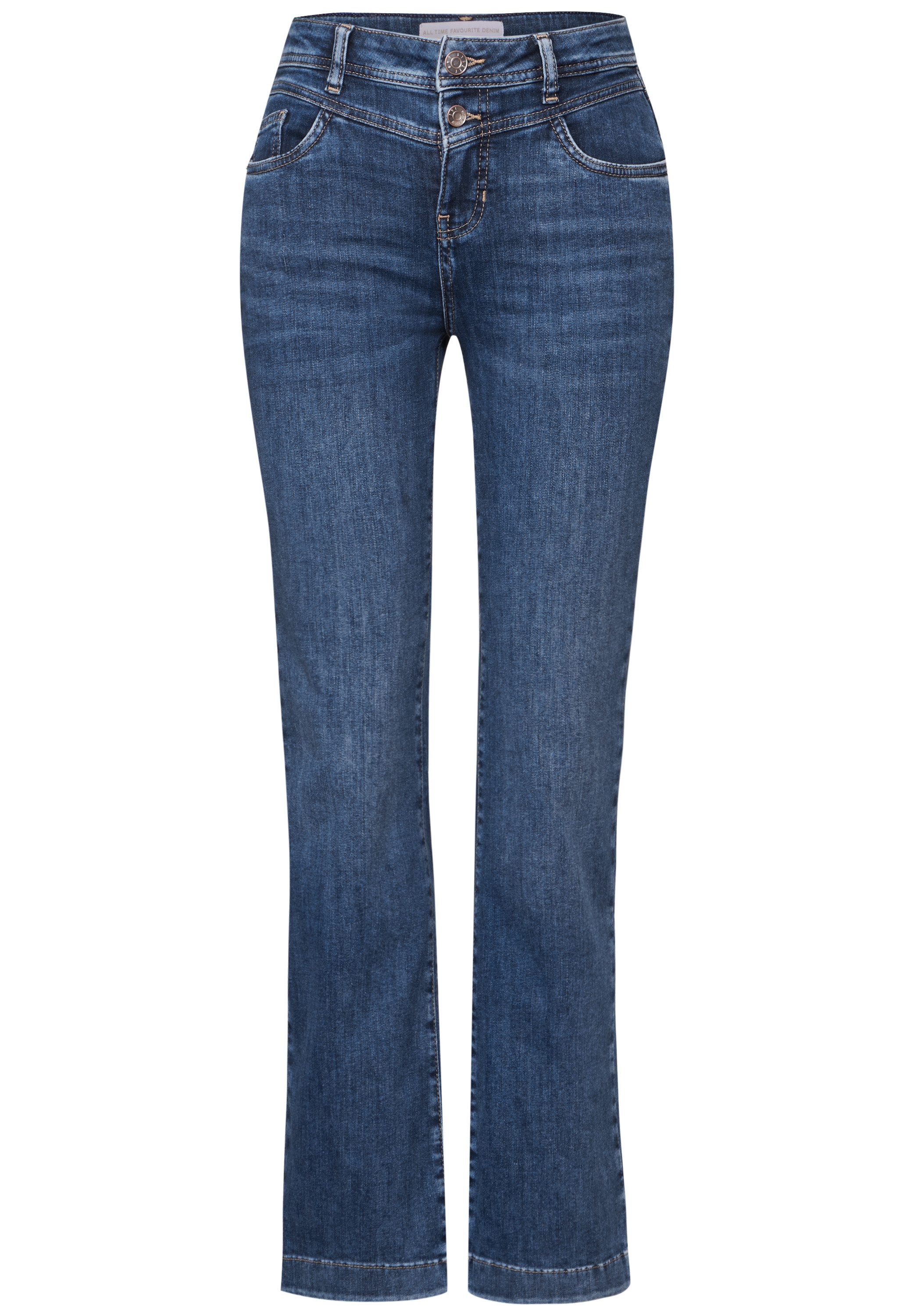 STREET ONE Slim-fit-Jeans aus Baumwolle mit Stretchanteil