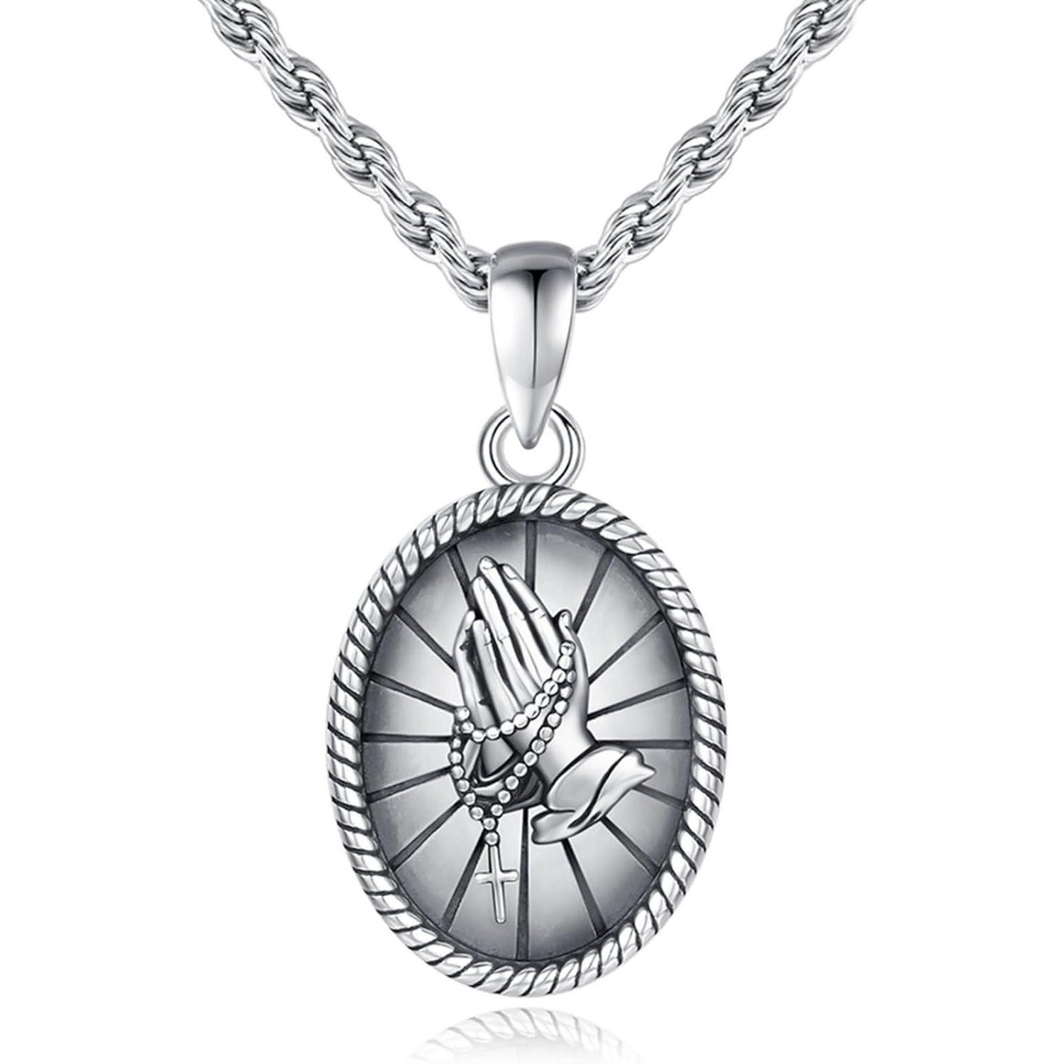 LuxusKollektion Kette und Anhänger Set Halskette Sterlingsilber St Christop günstig online kaufen