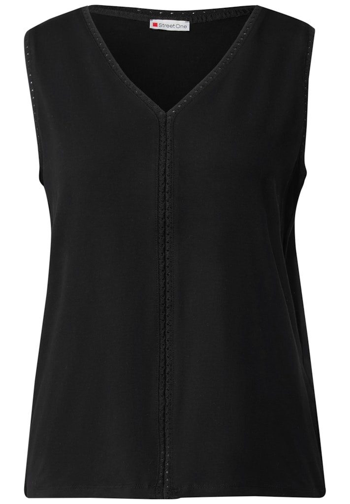 STREET ONE Shirttop jersey top w.crochet günstig online kaufen