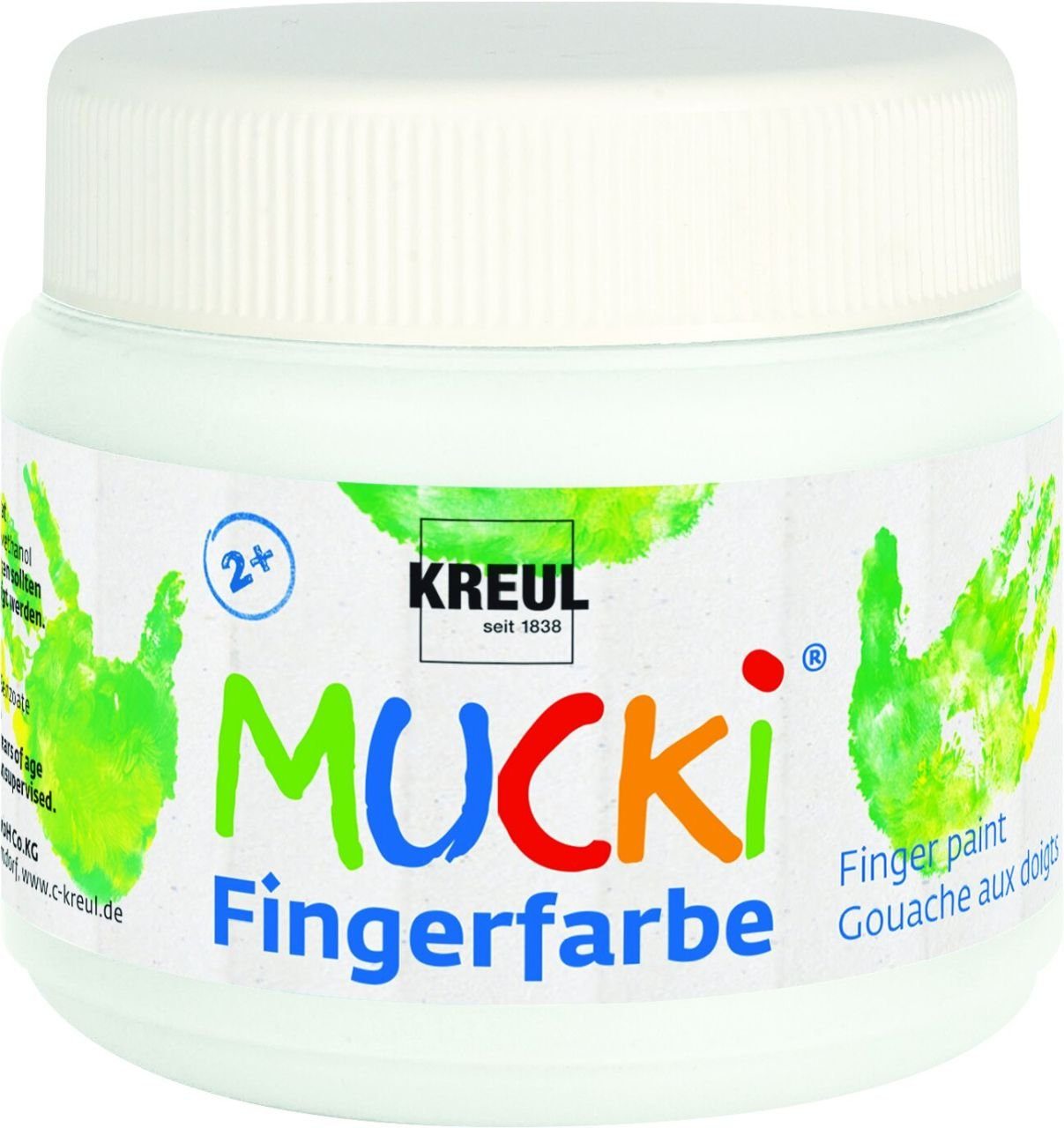 Kreul Bastelfarbe Kreul Mucki Fingerfarbe weiß 150 ml