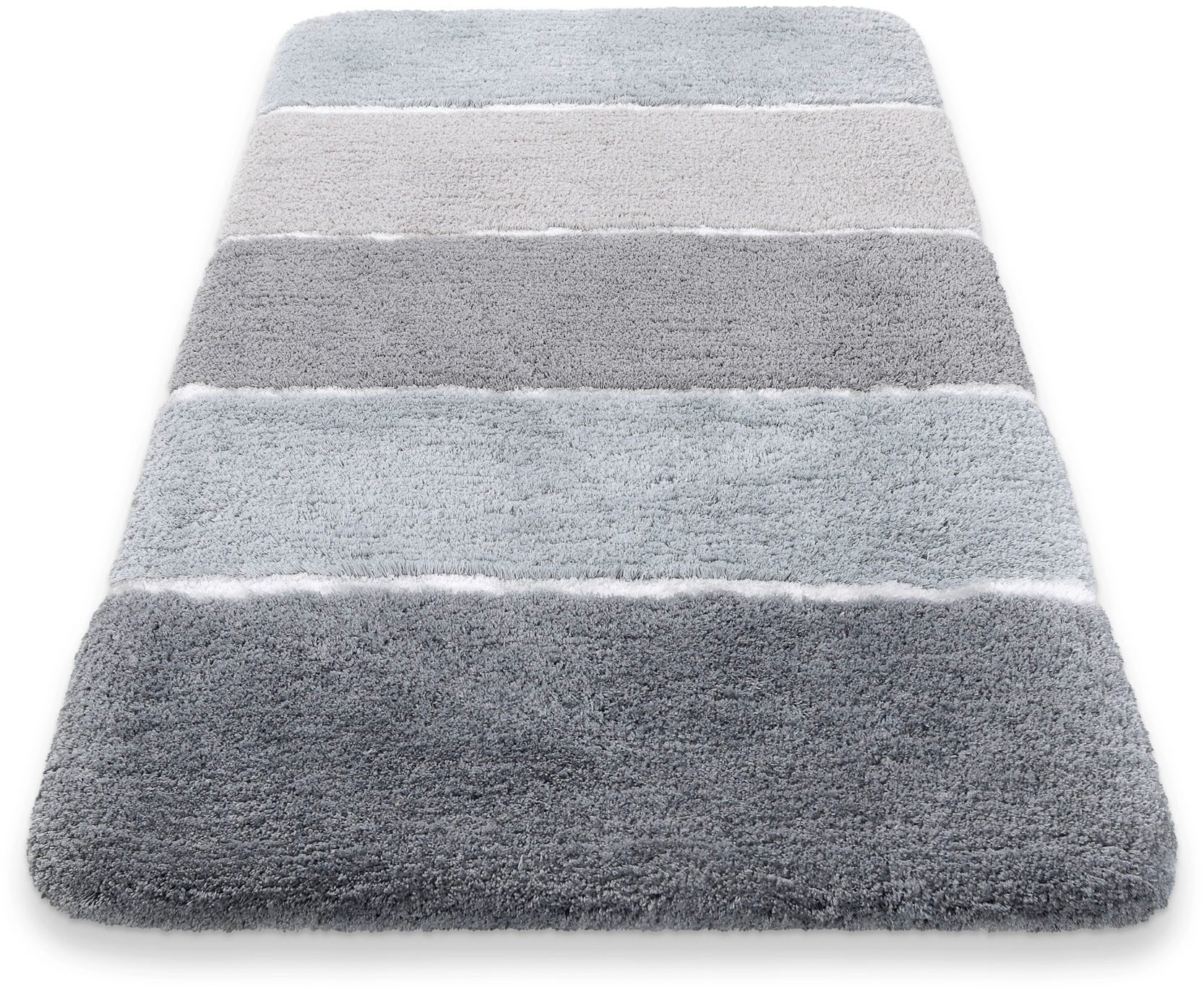 Homie Living Badematte Rio Marina, Höhe 30 mm, rutschhemmend beschichtet, schnell trocknend, fußbodenheizungsgeeignet, Polyester, rechteckig, flauschiger Badtep – Bild 3 von 5