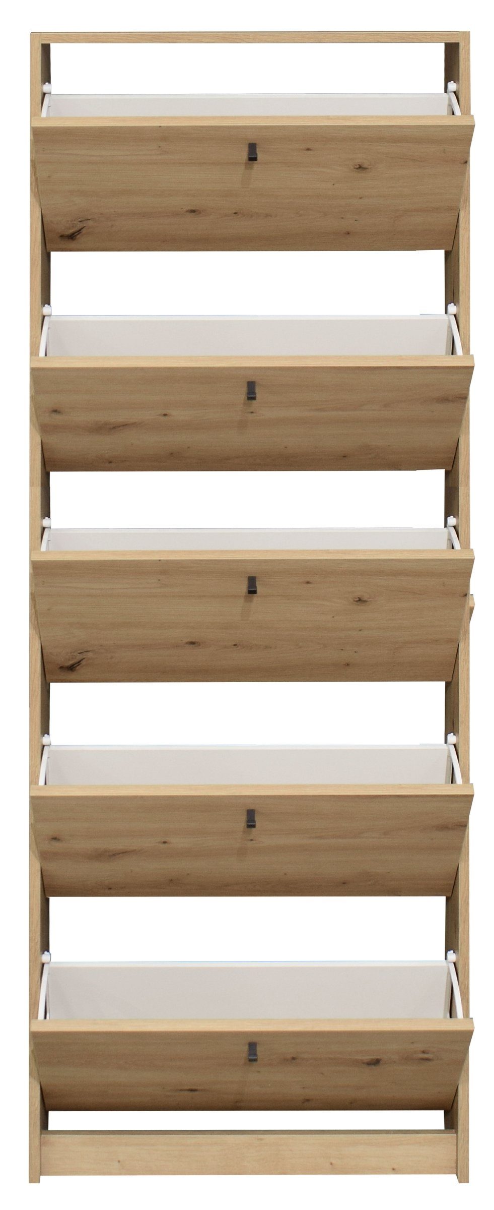 freiraum Schuhkipper Flap, in asteiche, Holzwerkstoff - 60x168x16cm (BxHxT)