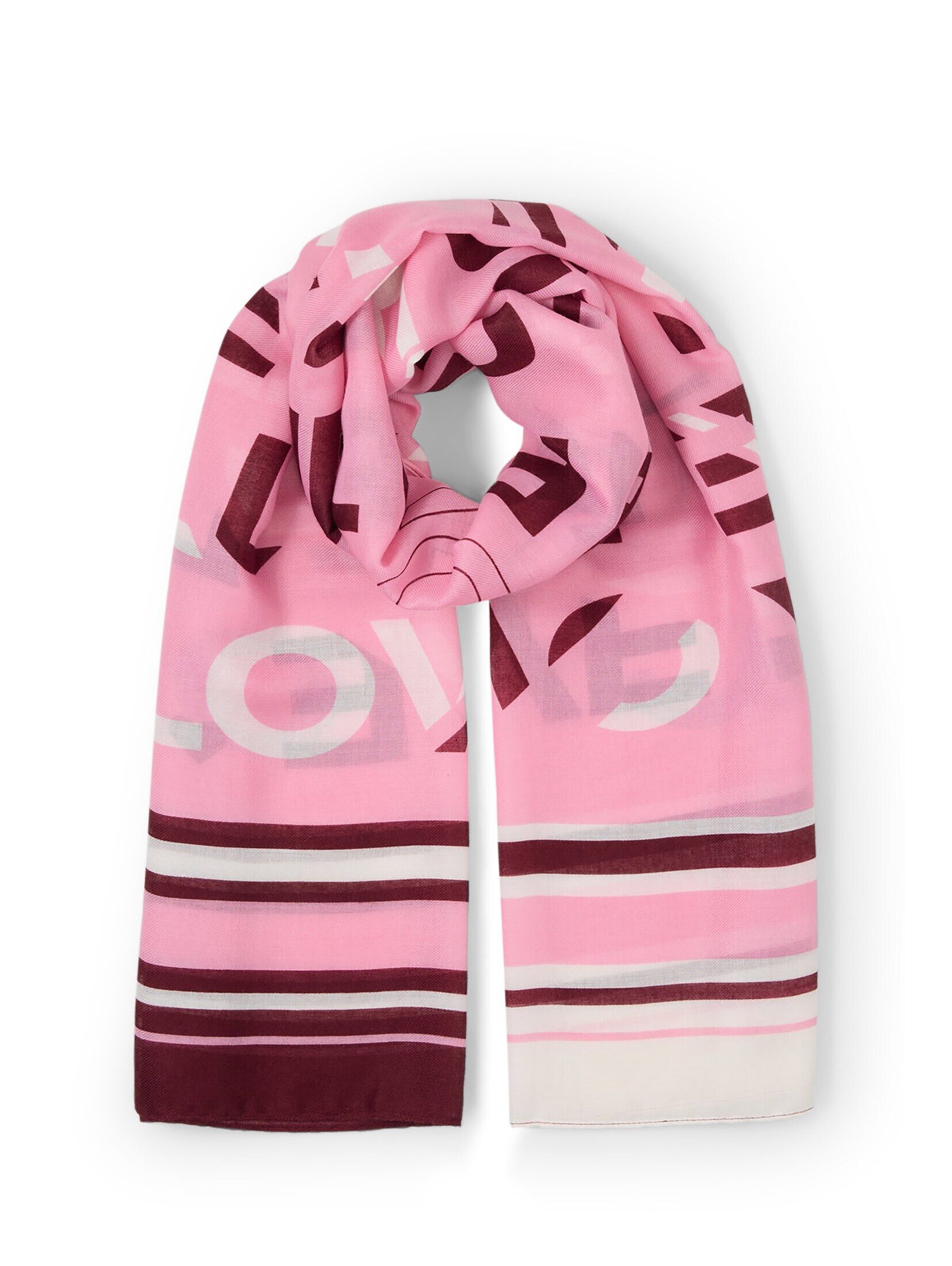 TOM TAILOR Denim Strickschal Accessoire, Schal mit Schriftzug